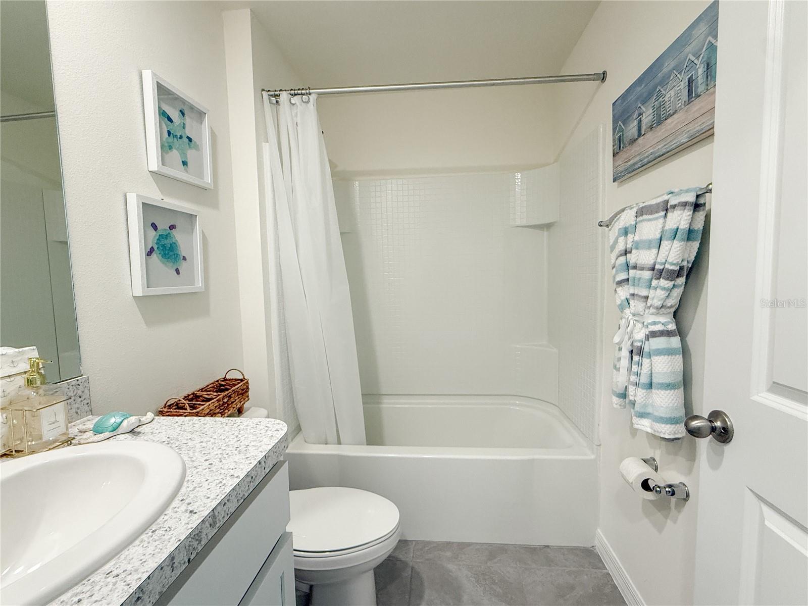 Hallway shared bathroom