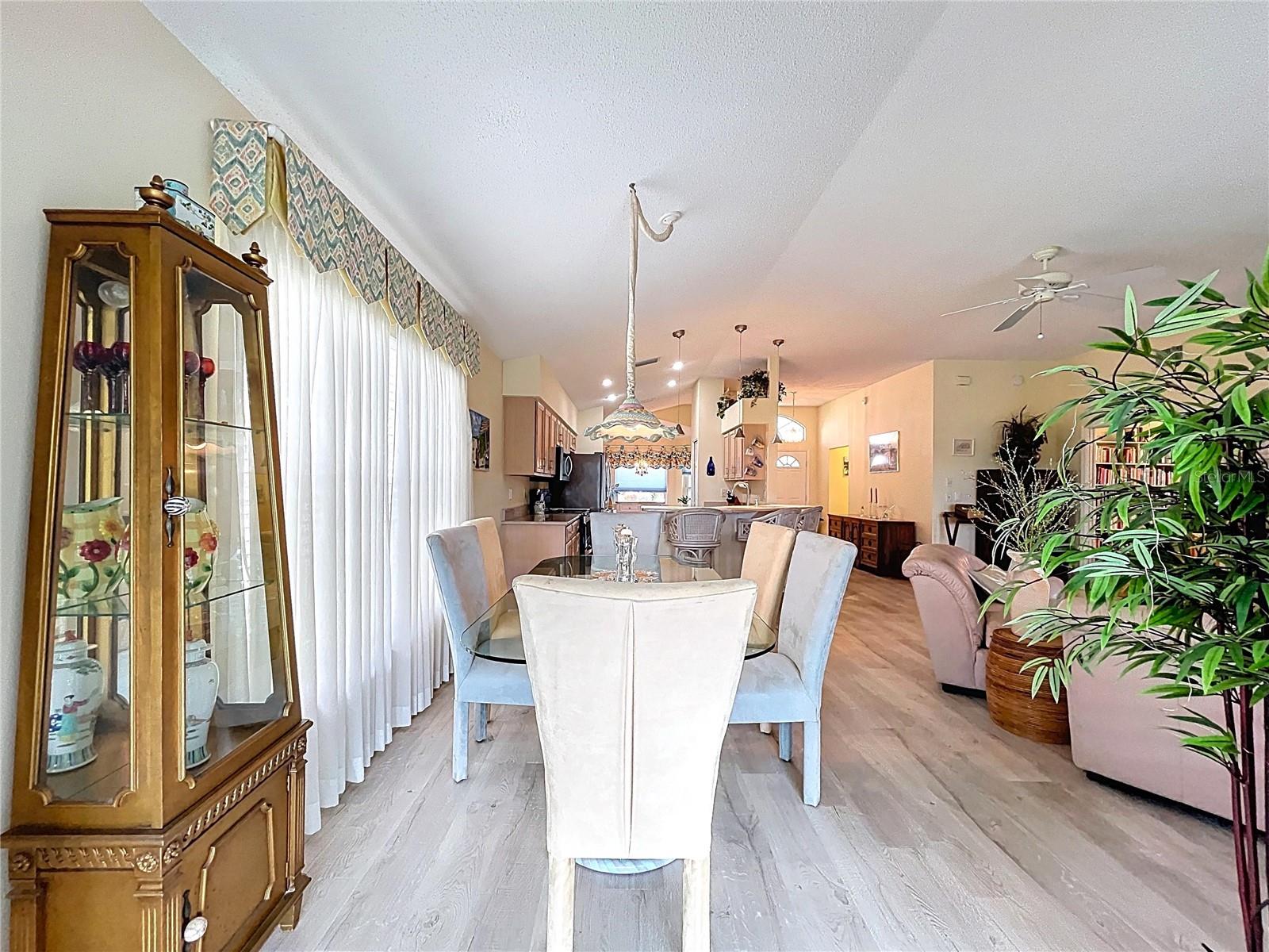 Close to kitchen for easy serving