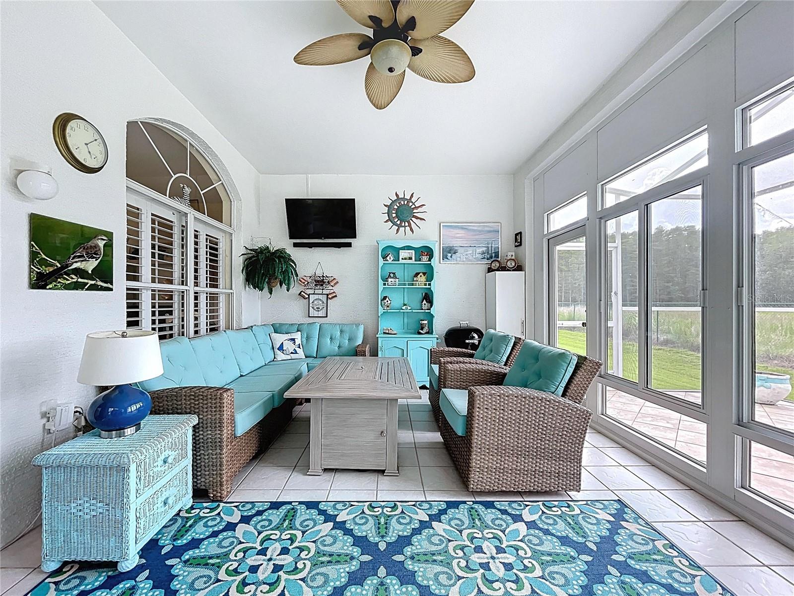 Backyard entrance through Florida Room