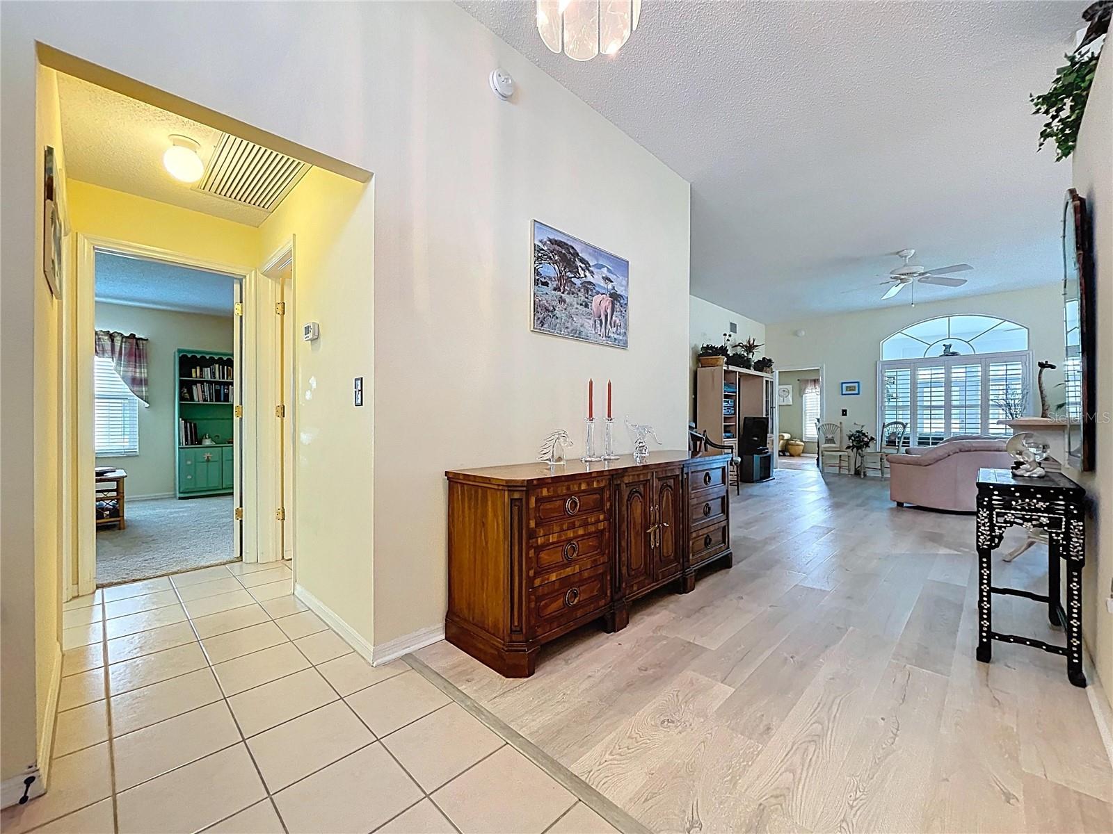 Spacious foyer