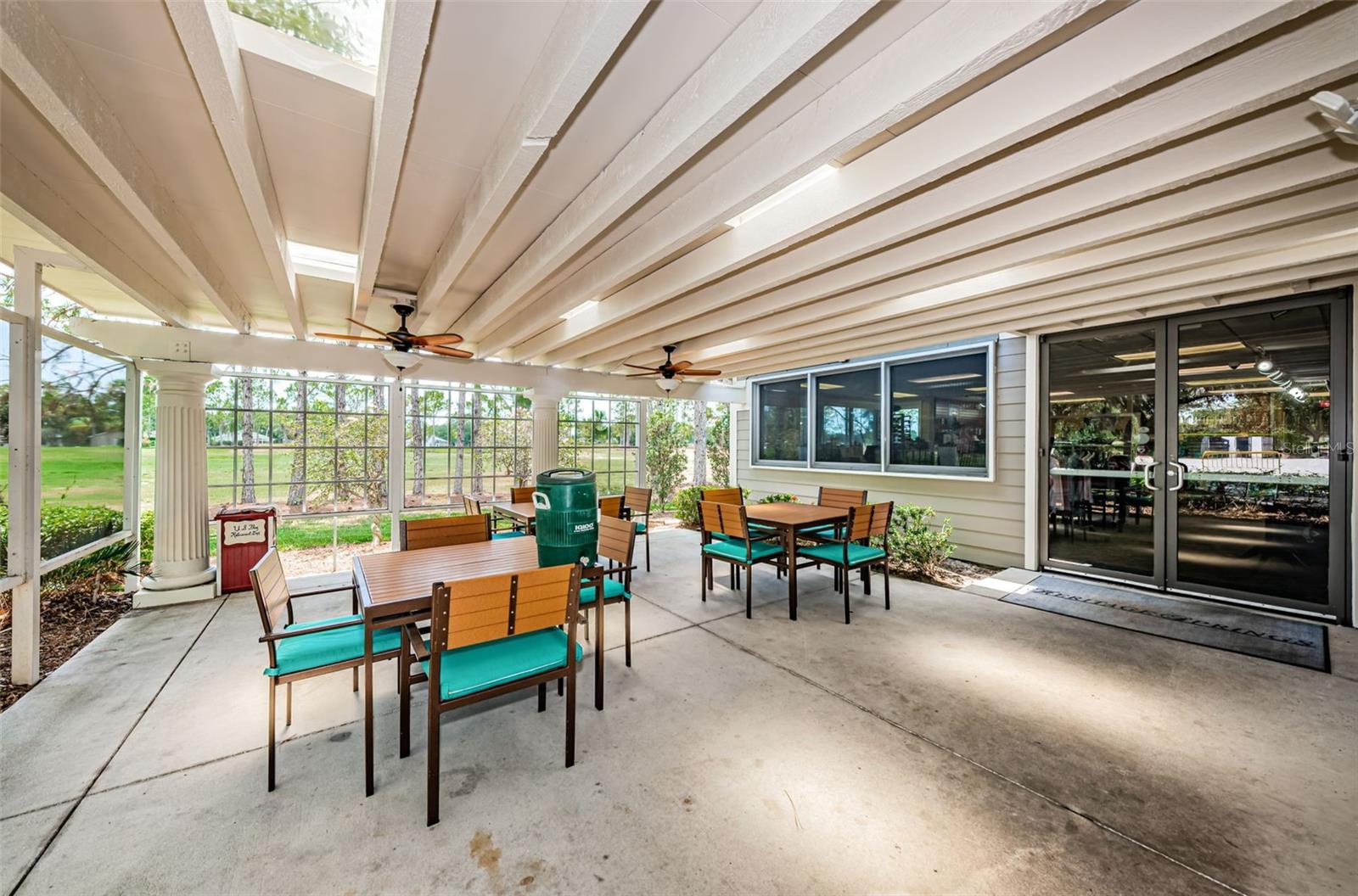 Patio outside pro-shop