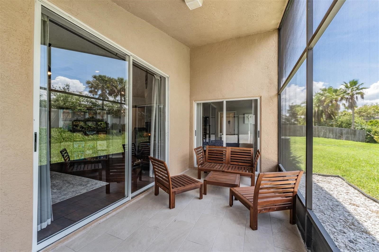 Screened lanai