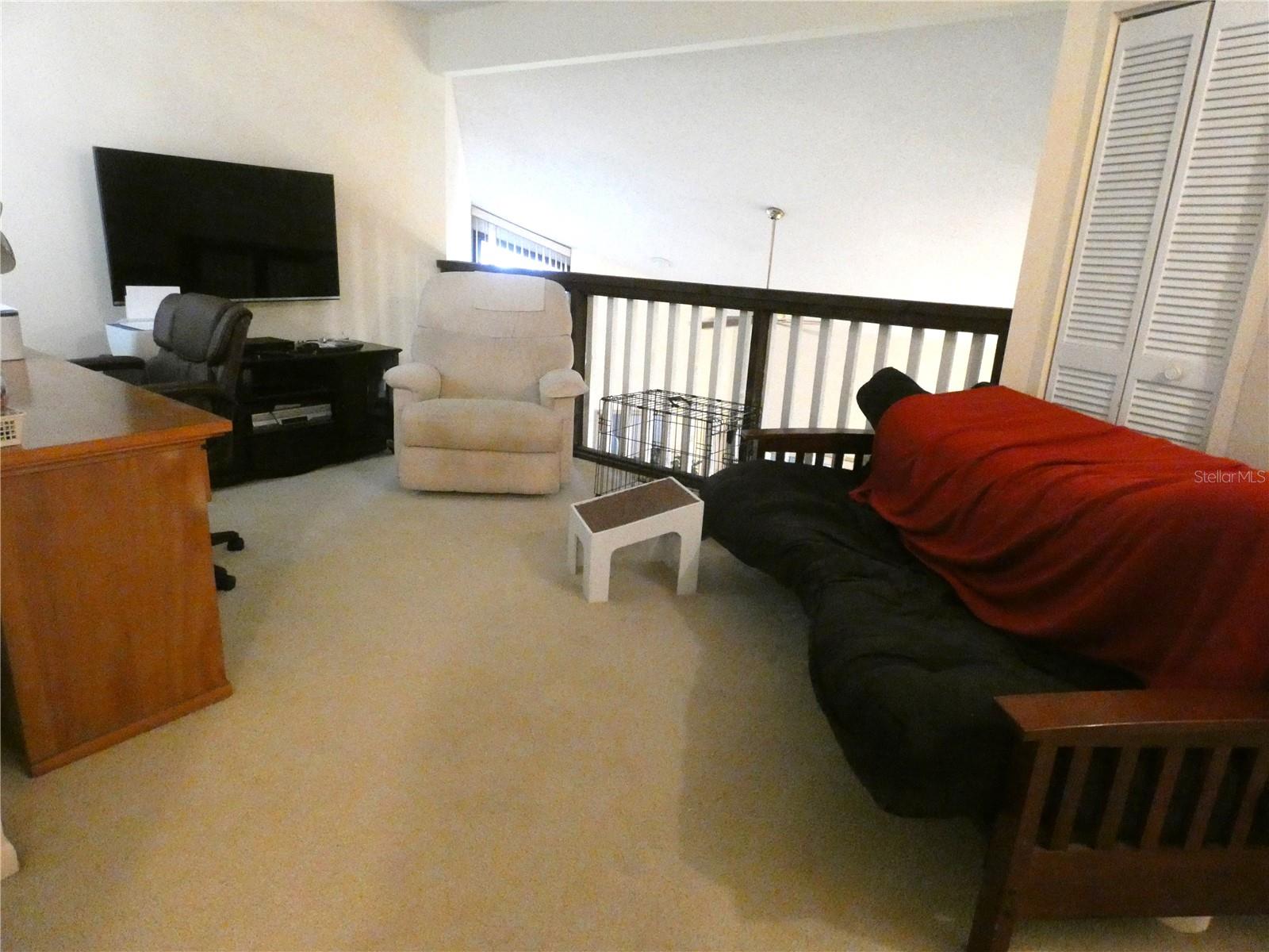 2nd floor with large walk in closet for extra storage.