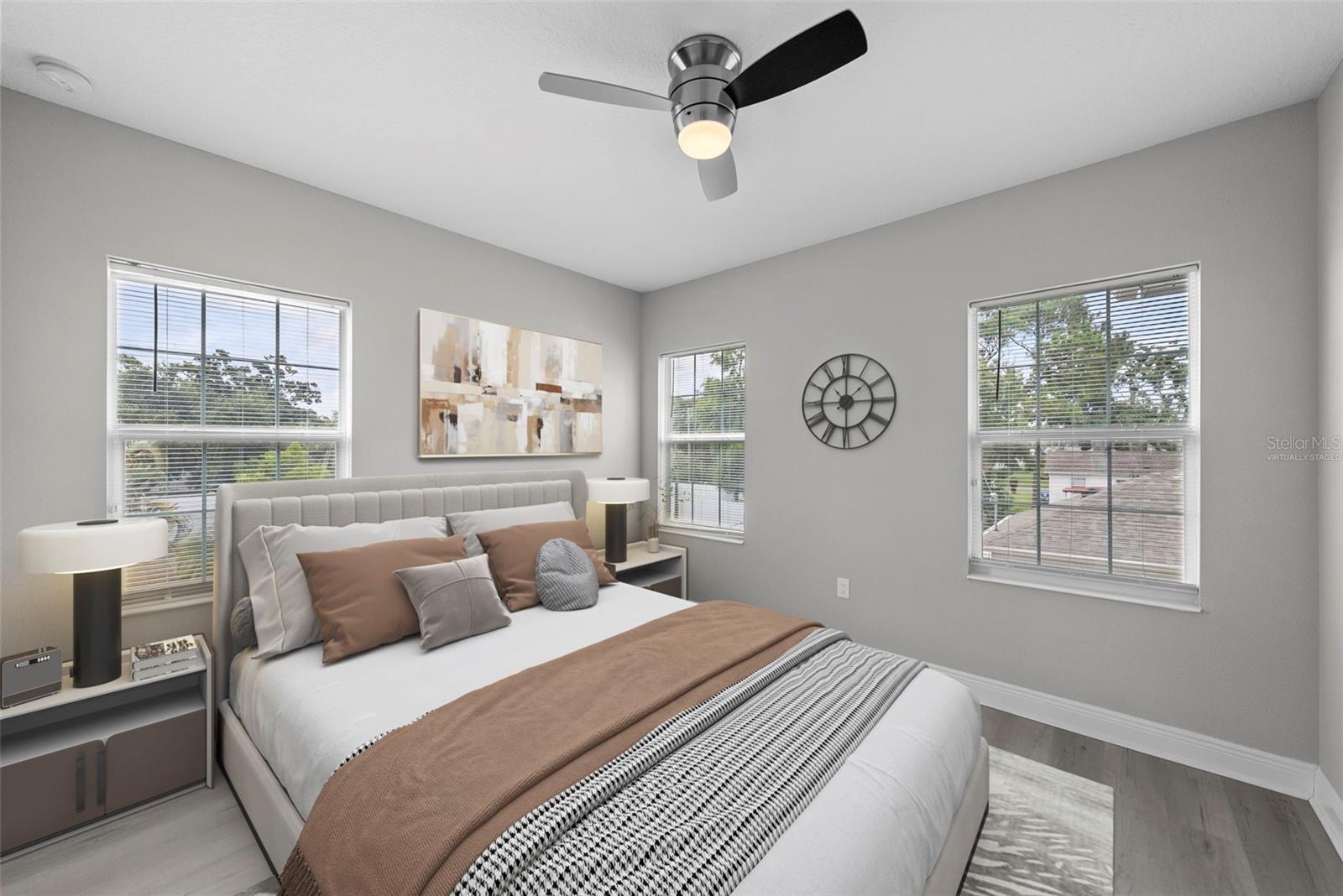 Virtually Staged - 2nd Floor Bedroom, SW Corner