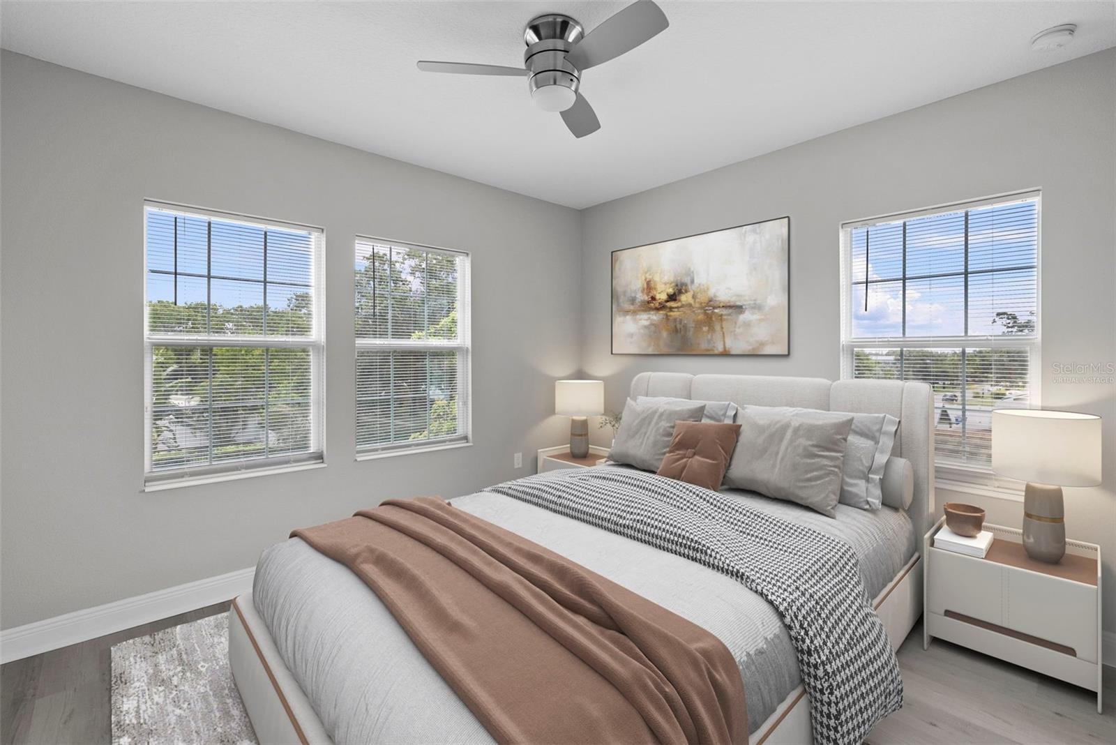 Virtually Staged - 2nd Floor Bedroom, NE Corner