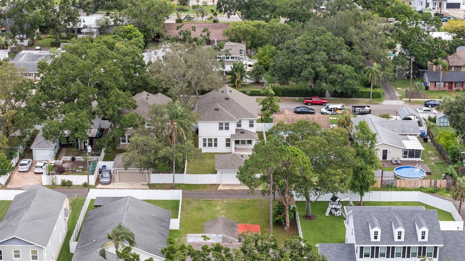 Drone view from the Rear of the Home