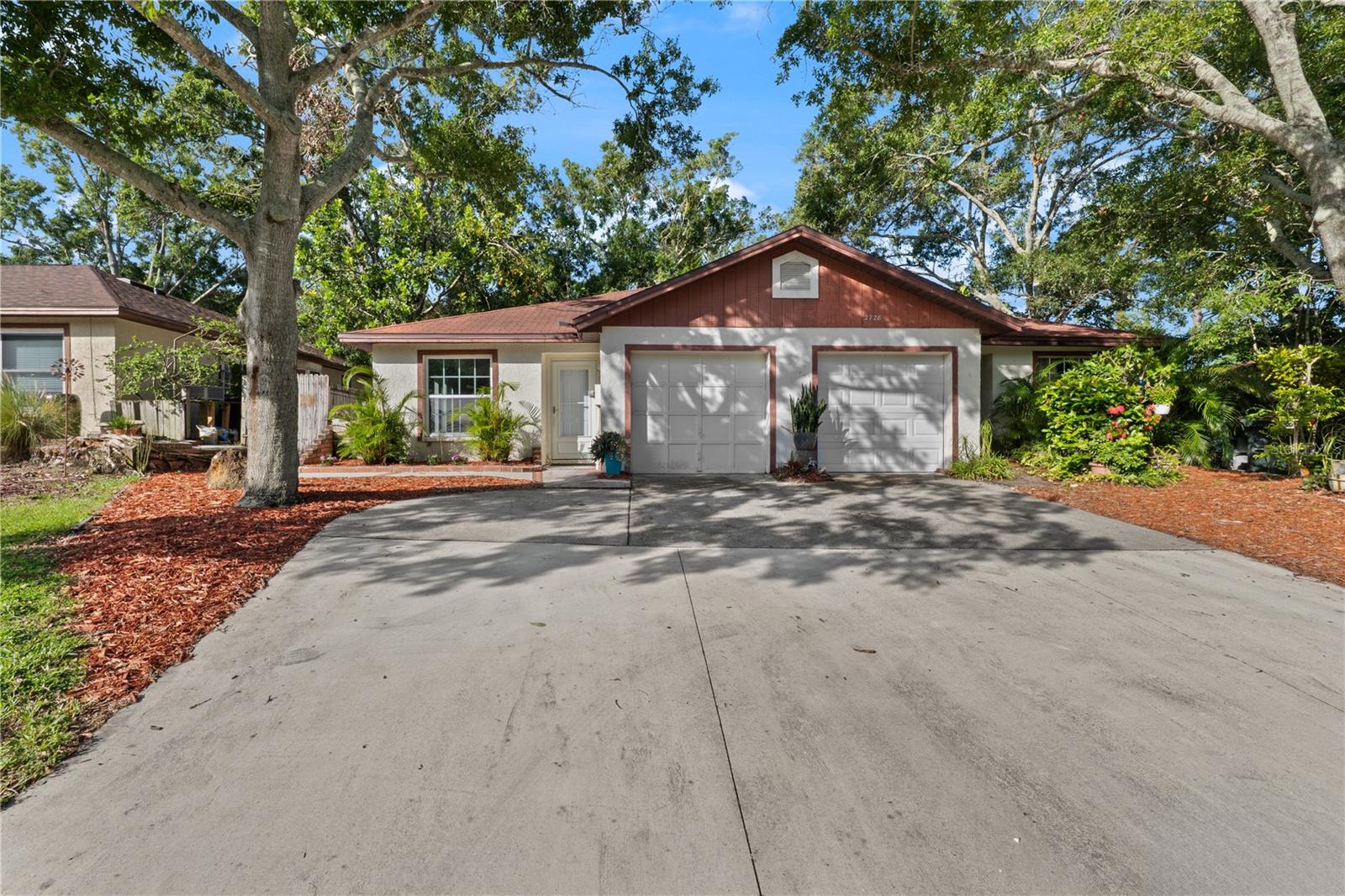 Large driveway