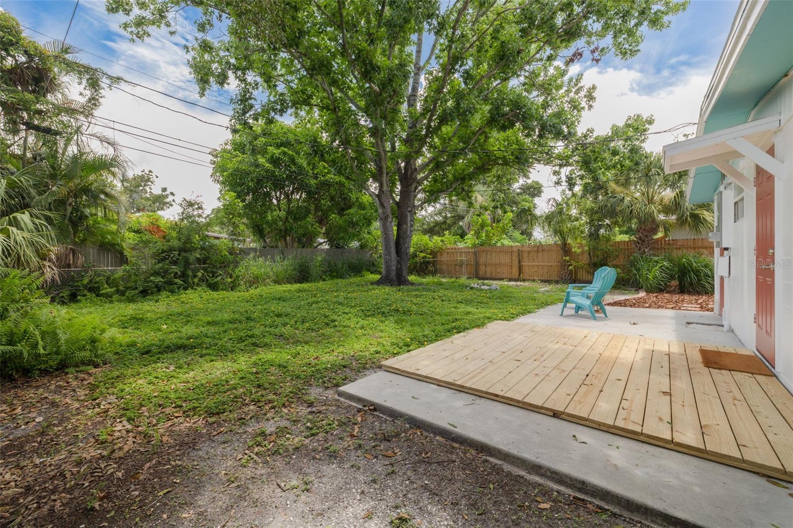Huge backyard