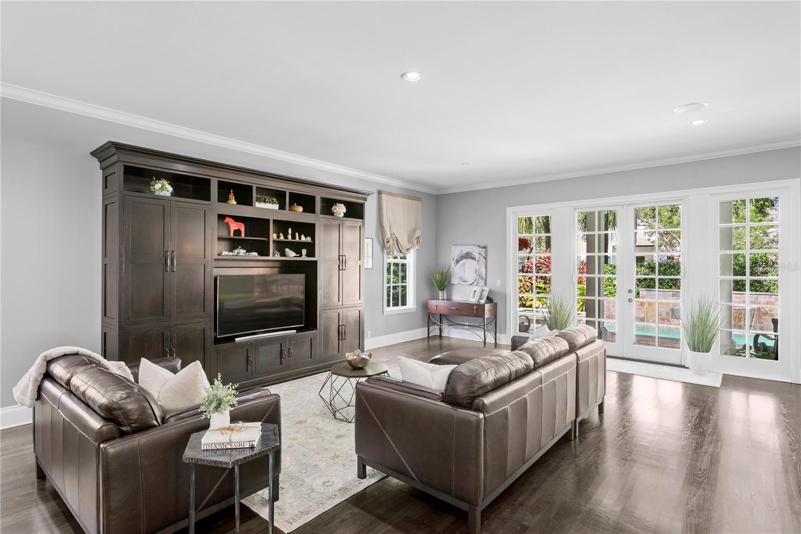 Designed for comfort and connection, the great room offers generous space for oversized sofas and plenty of seating.