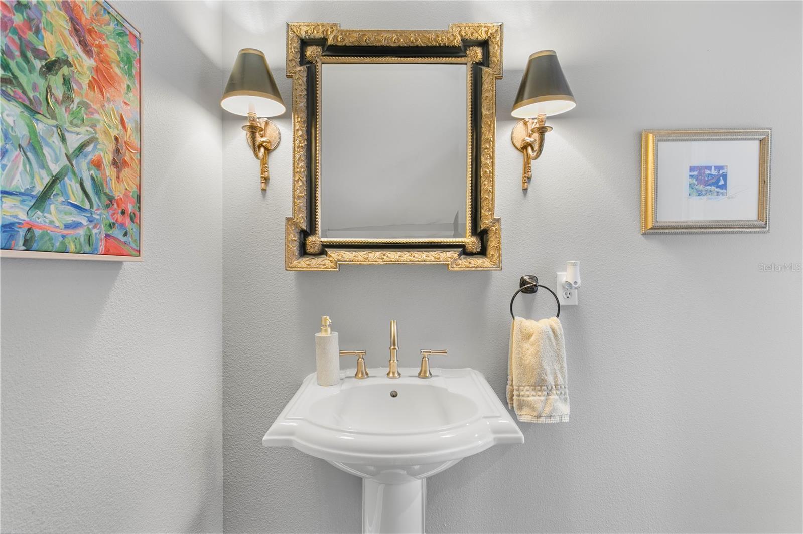 Half bathroom downstairs for guests
