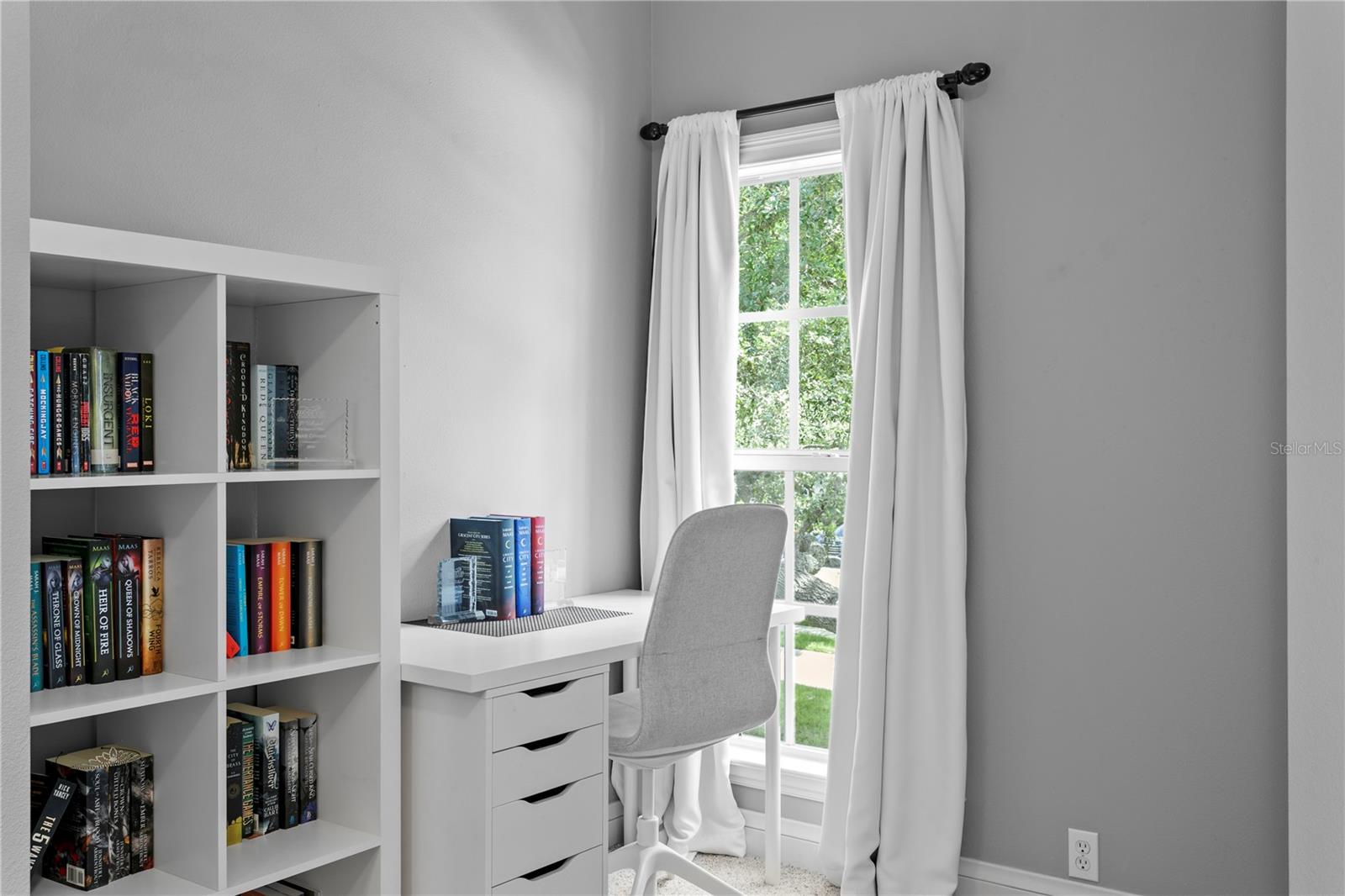 Nicely sized third bedroom offers plenty of space for a bed and a dedicated desk area