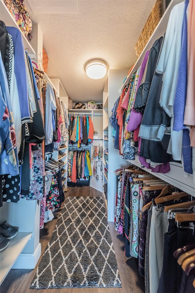 Primary closet
