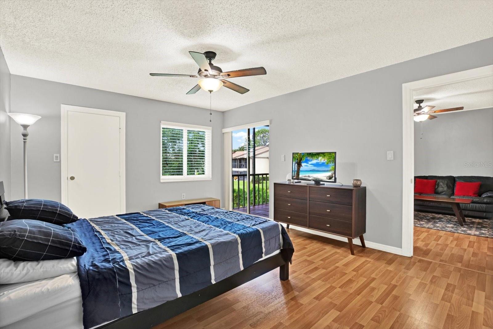Primary bedroom from bathroom