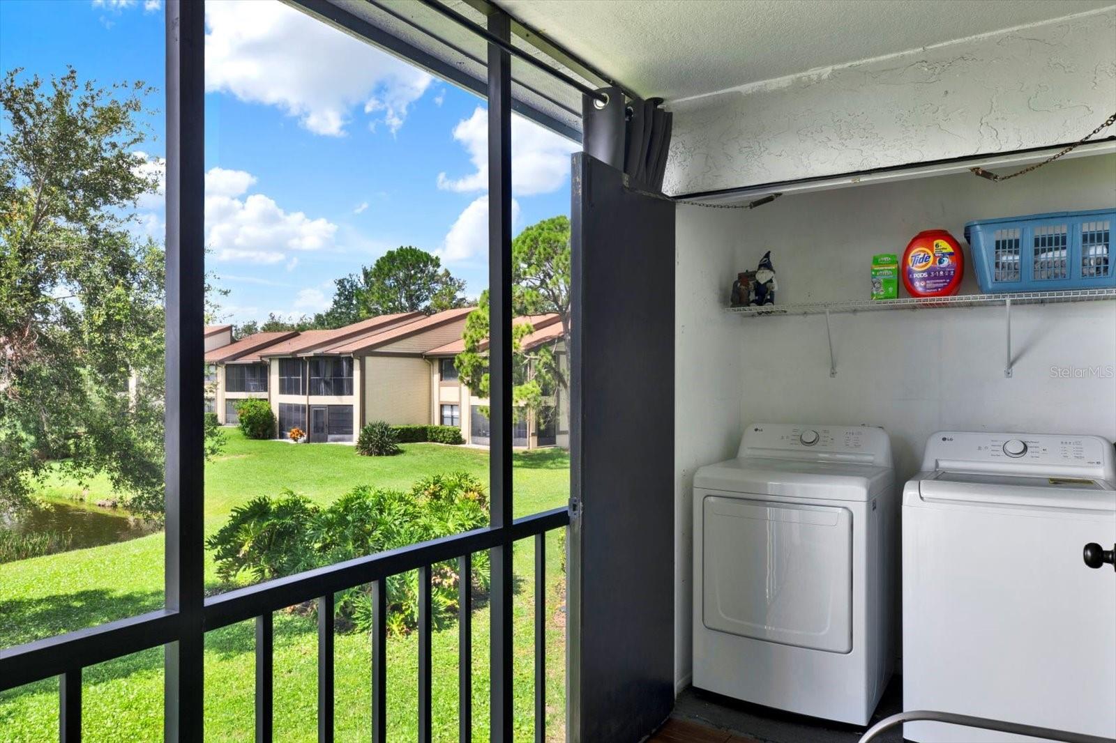 Laundry area off of lanai