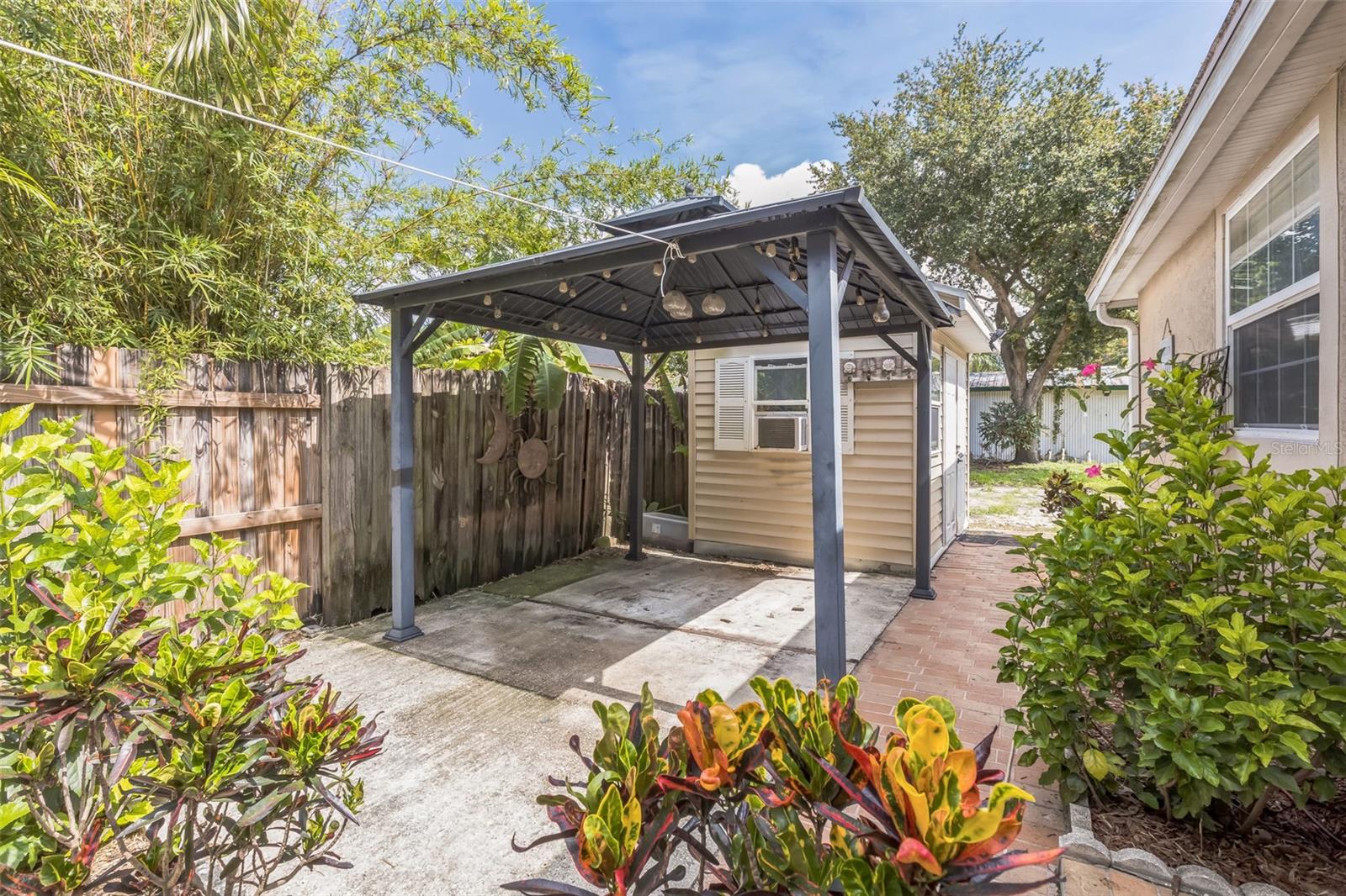 rear landscaped