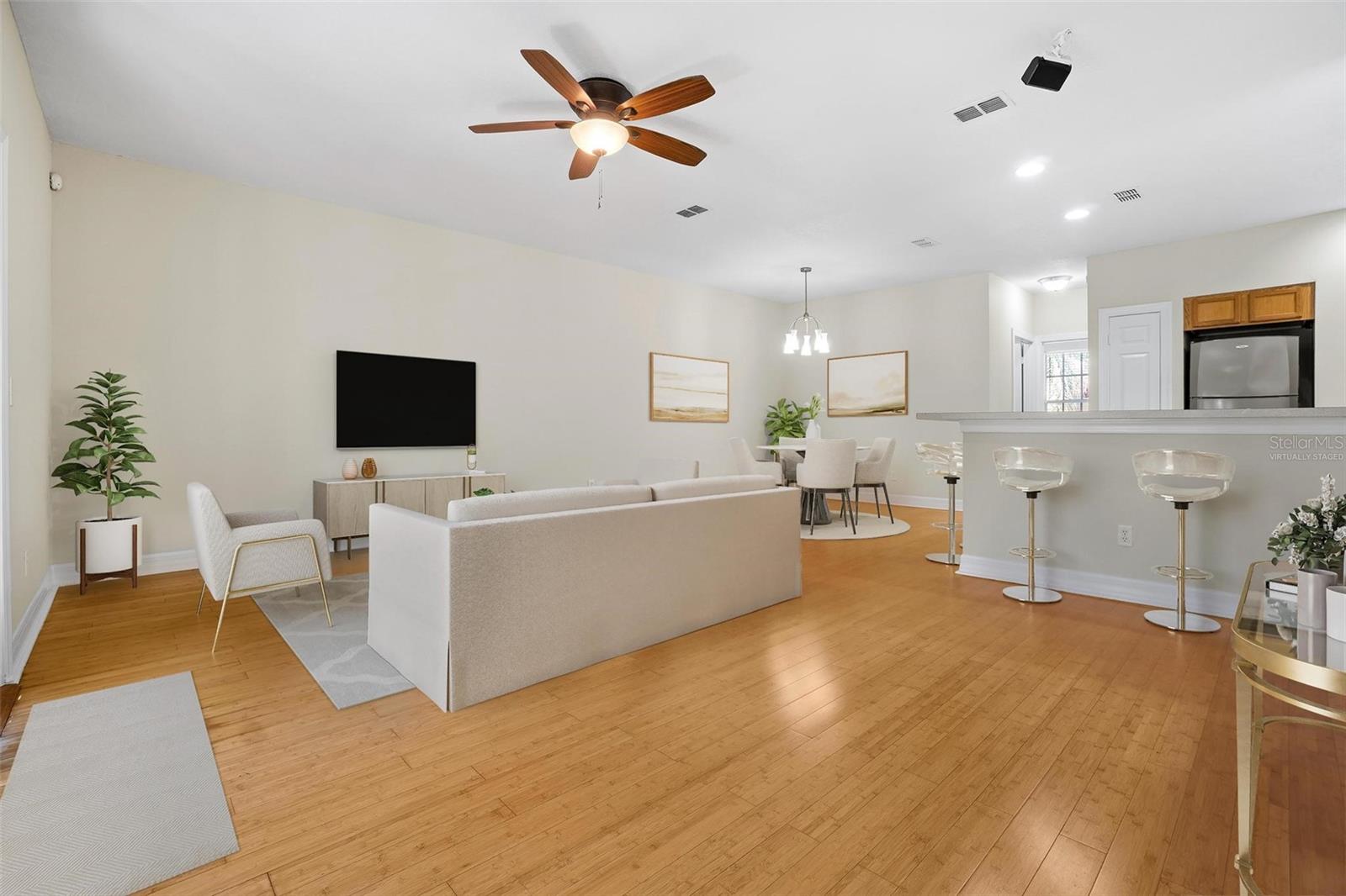 Virtually Staged Living Room