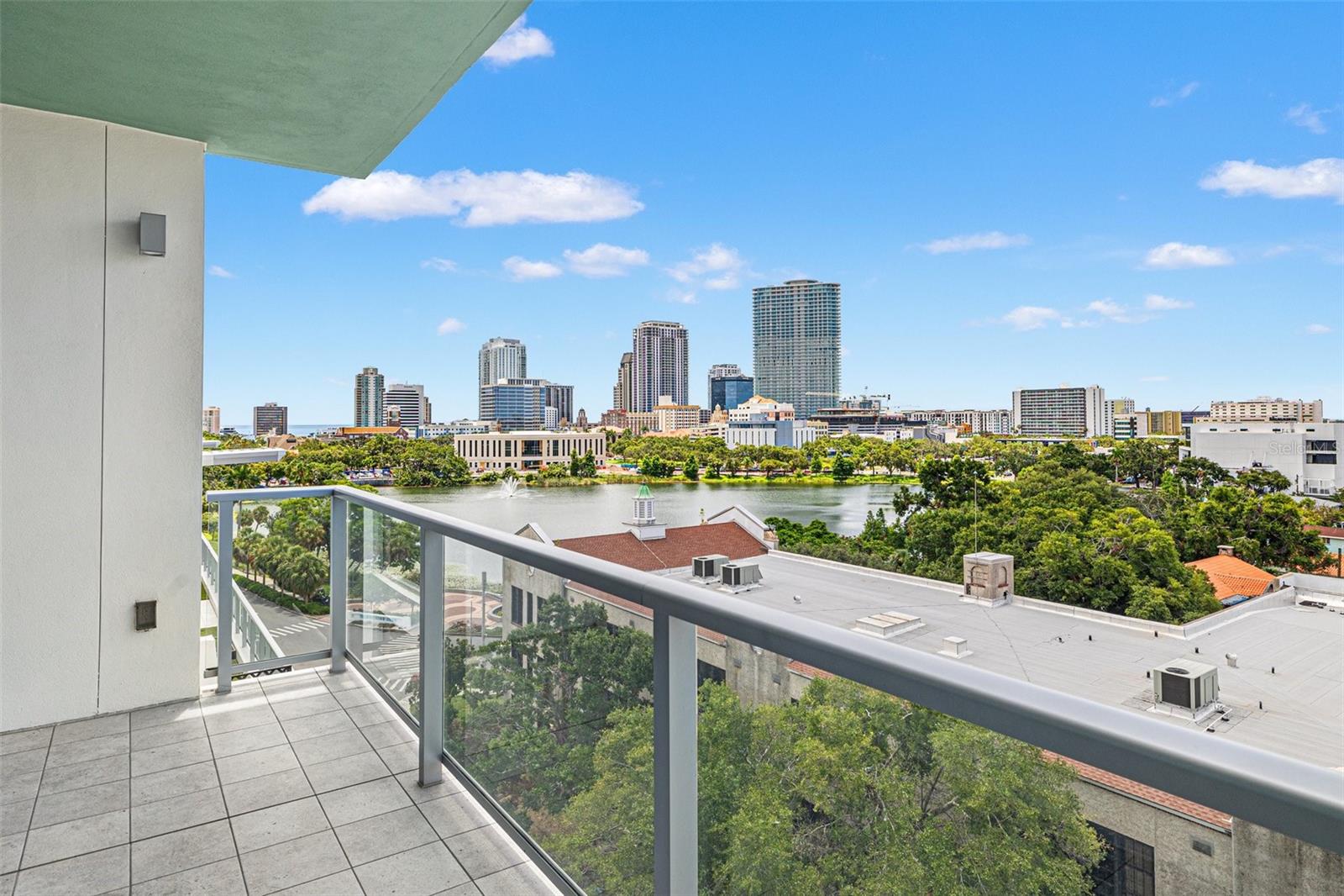 View of Mirror Lake and sliver of the Bay from Large Balcony