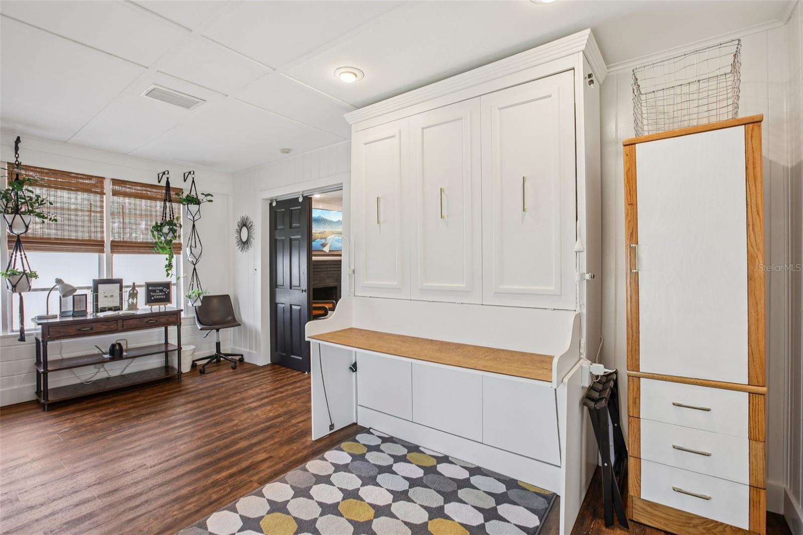 Main House - Murphy Bed closed in 3rd "bedroom"