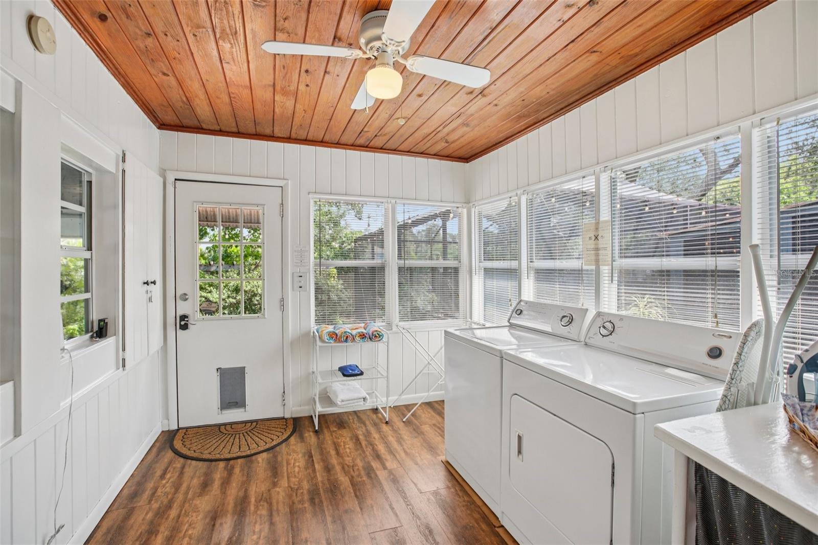 Rear Main Entrance to home through Laundry Room