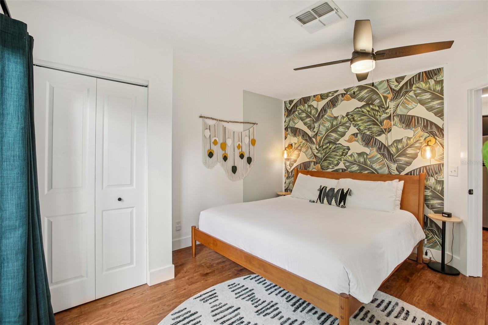 Guest House bedroom with closet