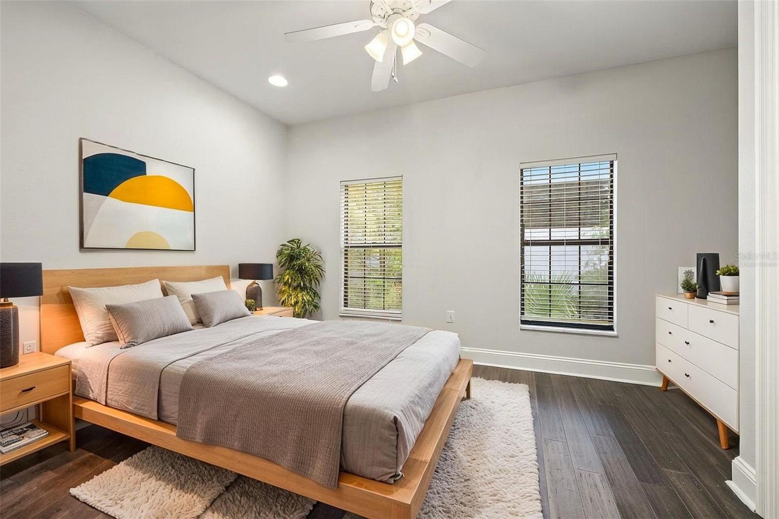Virtually staged third bedroom