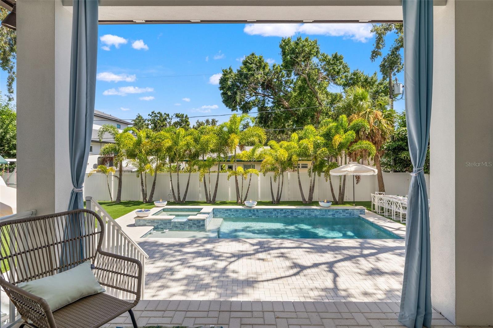 Salt water pool & spa