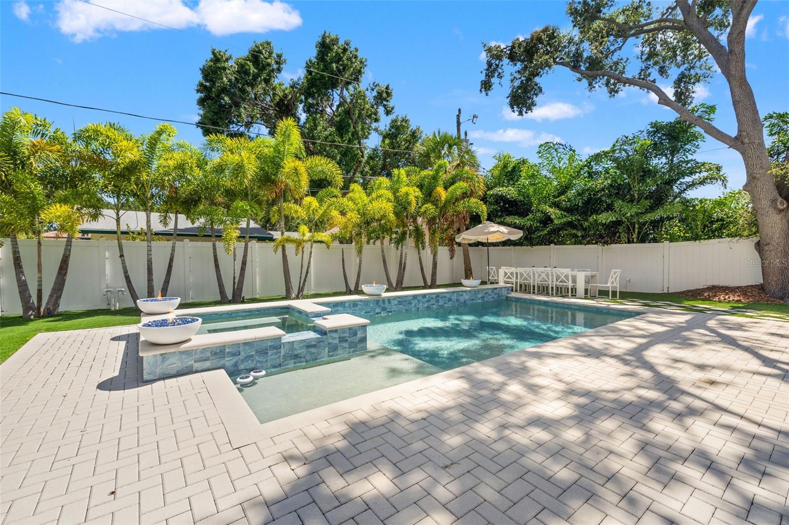 Private backyard