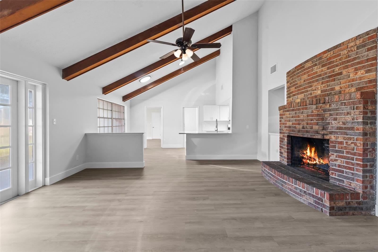 Wood Burning Fire Place