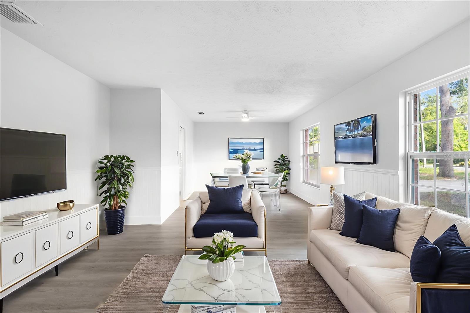 Dining/Living Room One- Virtually Staged