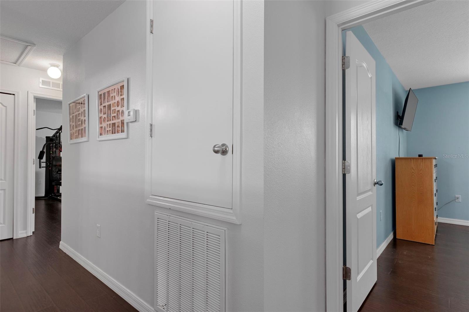 Upstairs hallway leading to the bedrooms