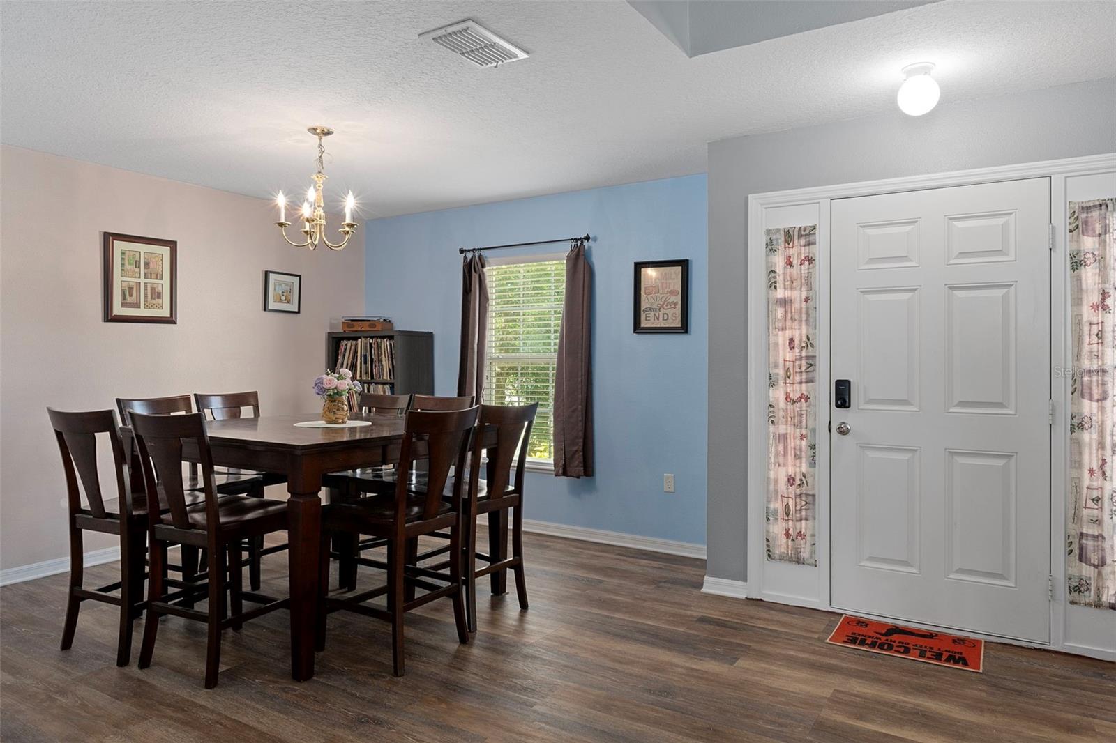 The Formal Dining Room is a bright and open space