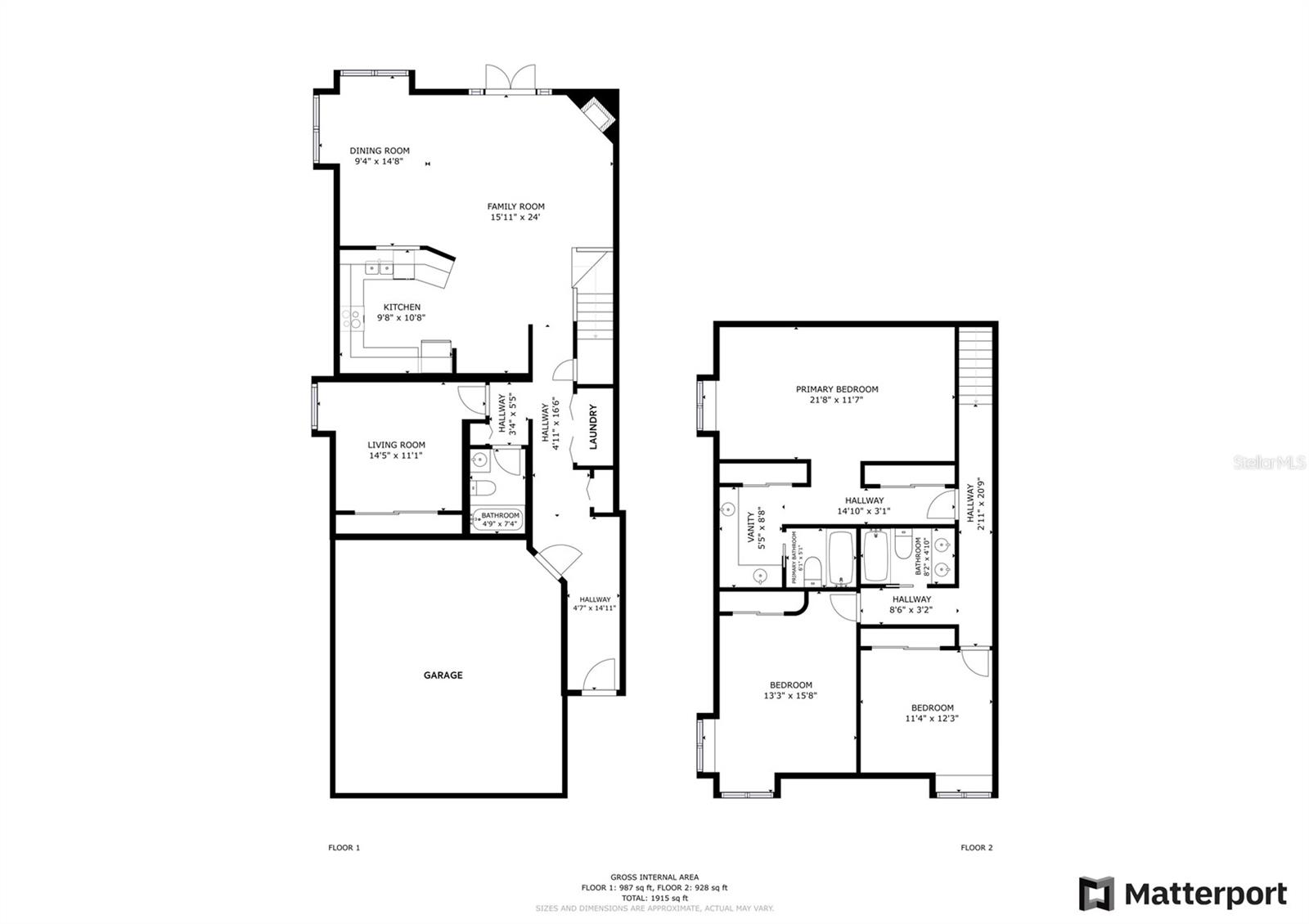Bird's eye view of the fantastic layout of this home.