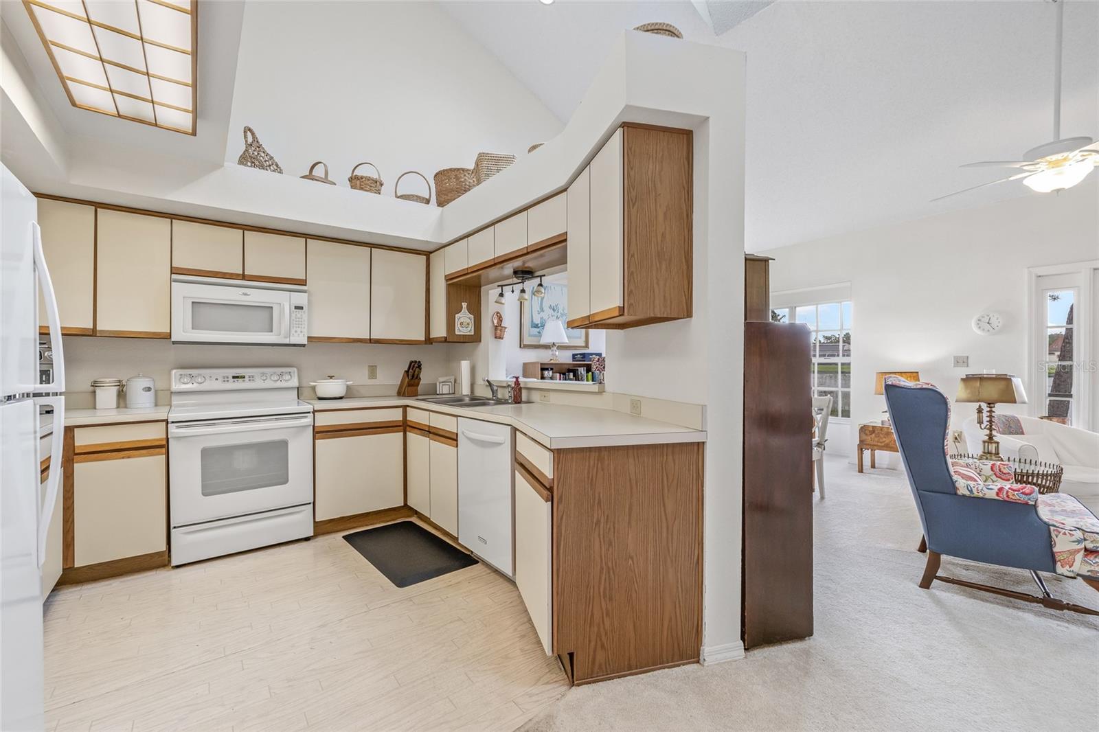 Kitchen footprint provides great space and possibility.
