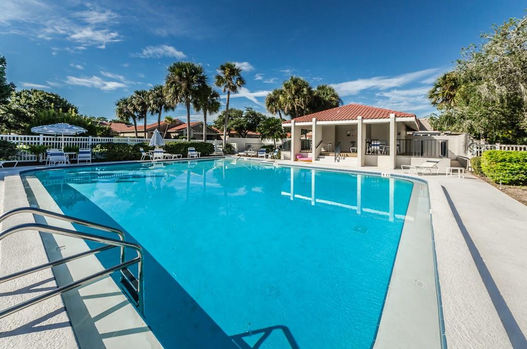 Community pool located steps away from your home.