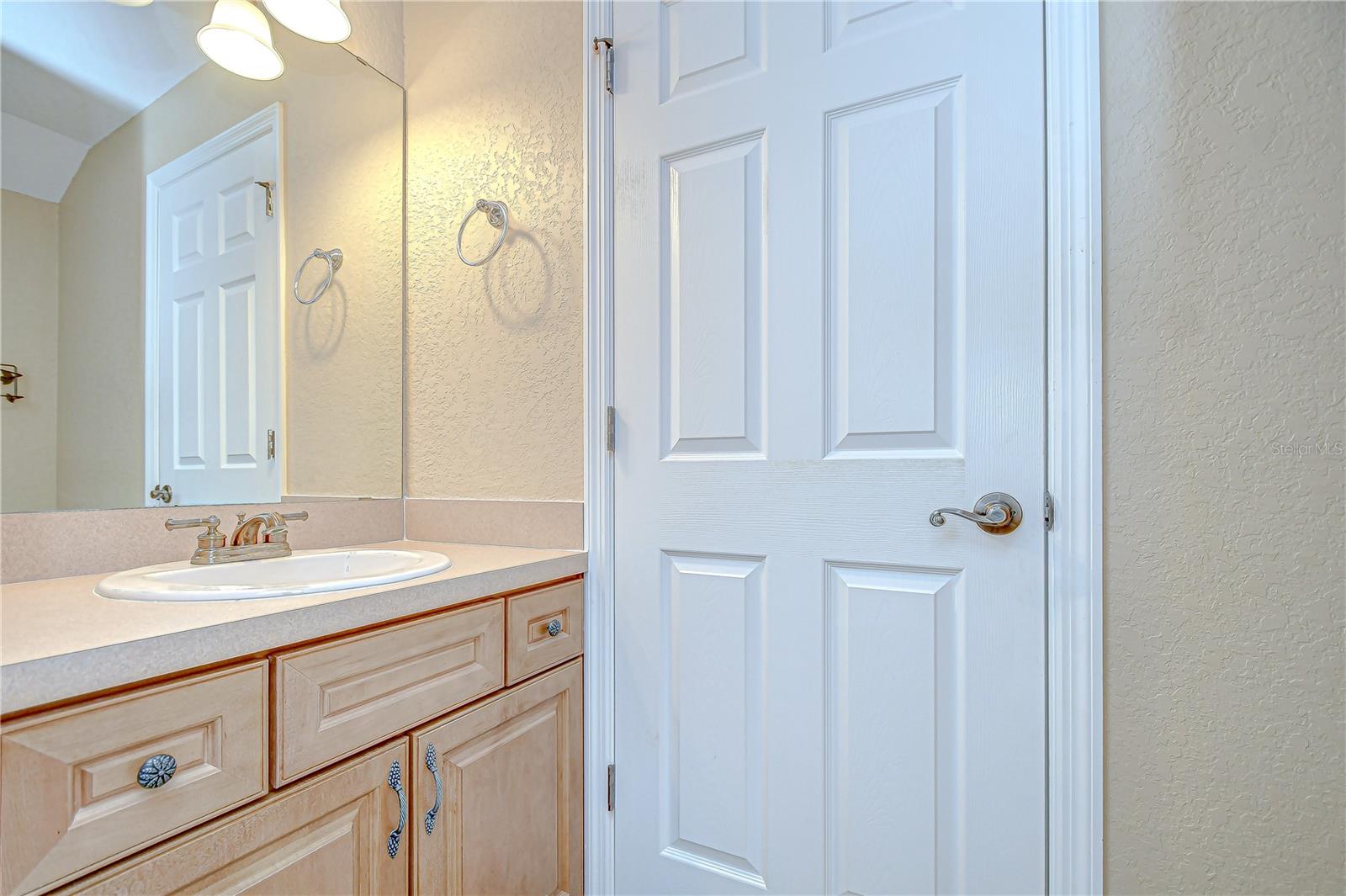 half bathroom upstairs!