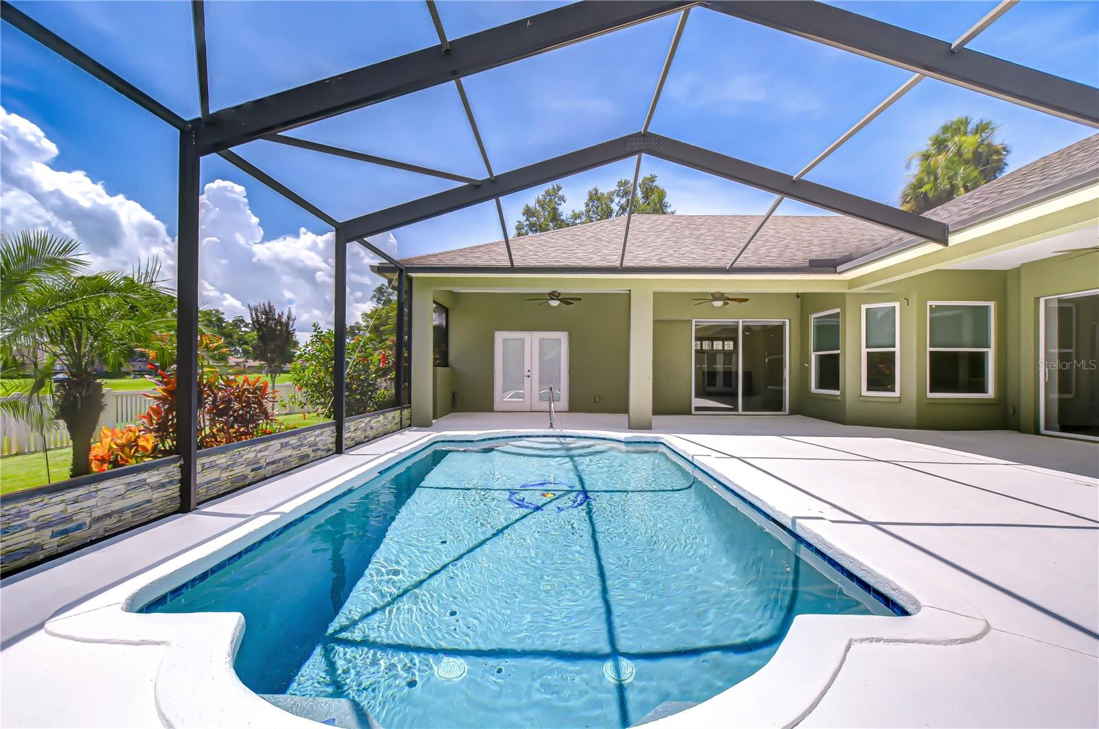 Saltwater heated pool!