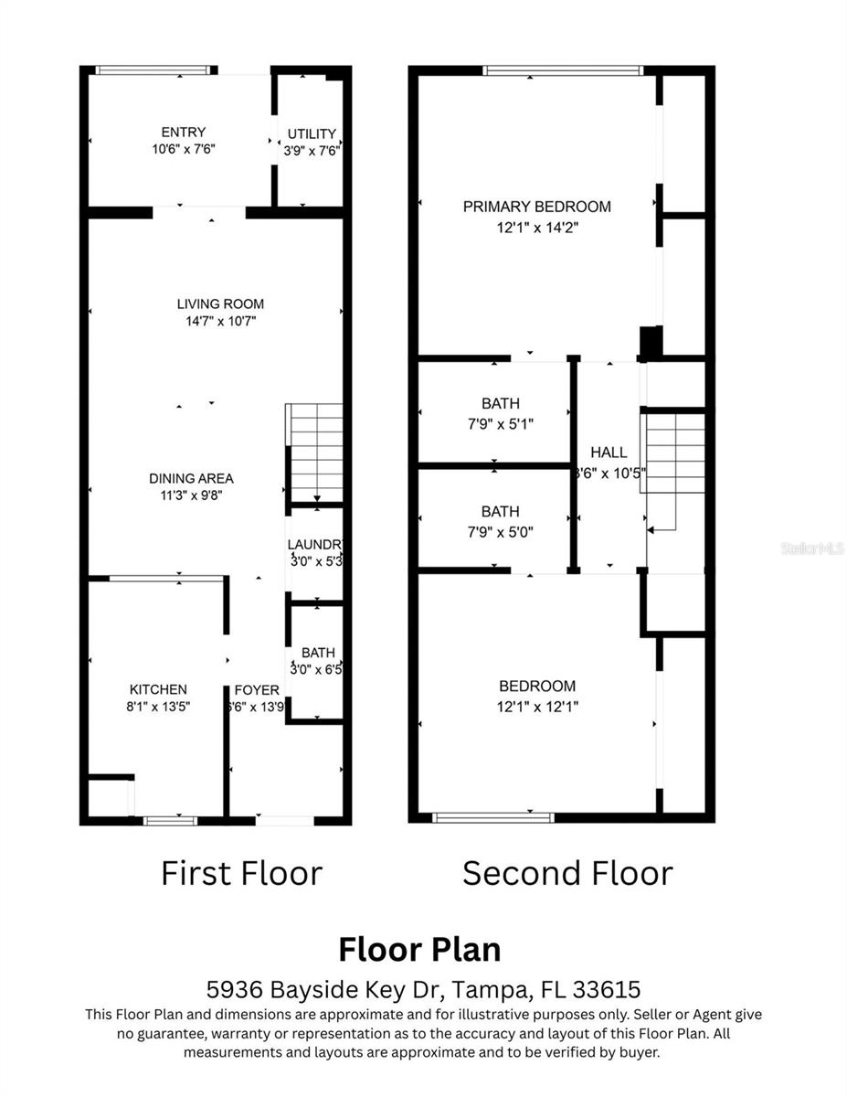 Floor Plan -5936 Bayside Key Dr, Tampa, FL 33615