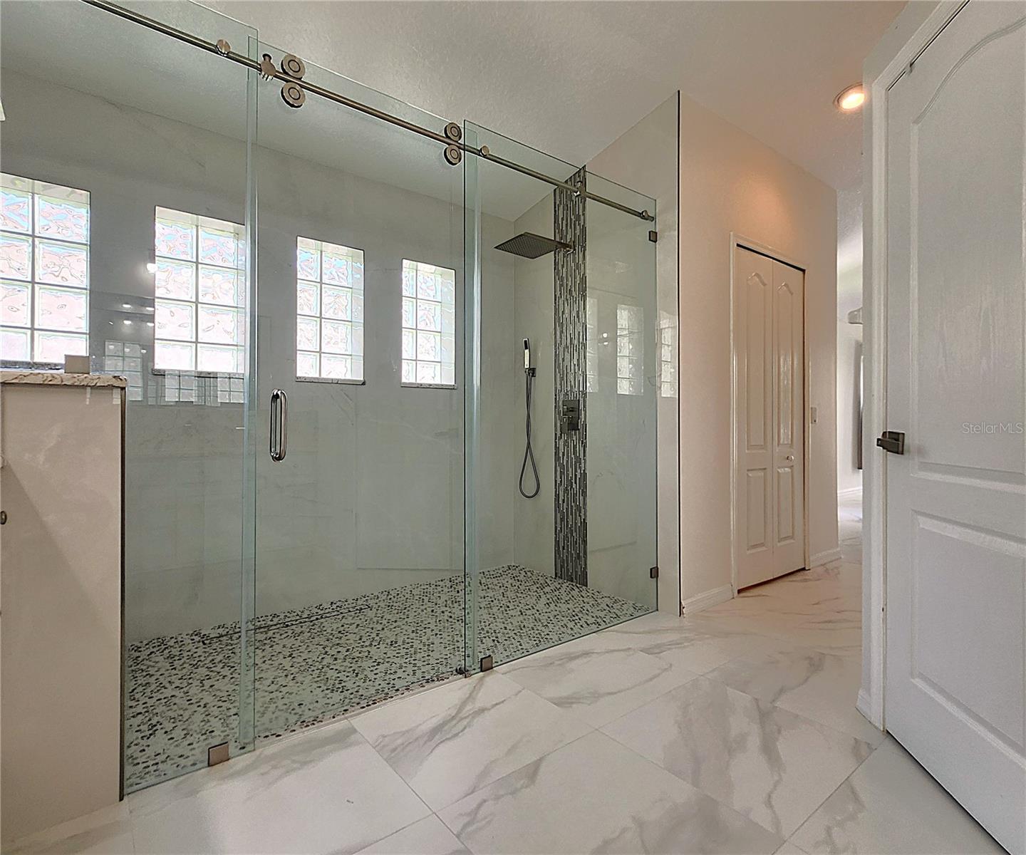 Master Double Walk-In Shower (not a dual shower head, but a double shower for couples)