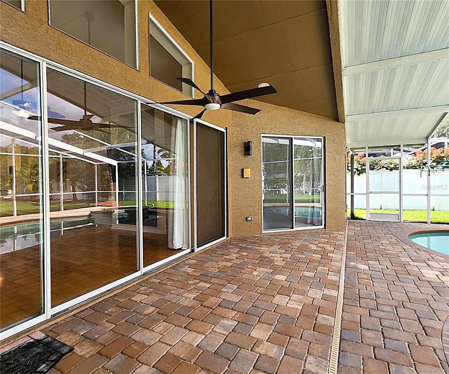 Paved and Enclosed Patio