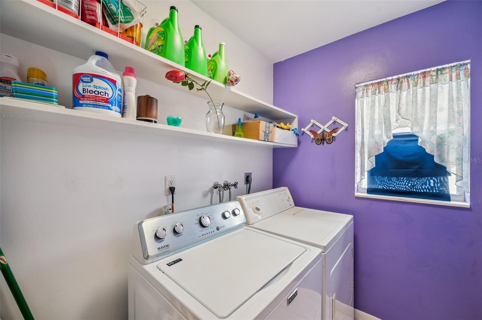Inside laundry room