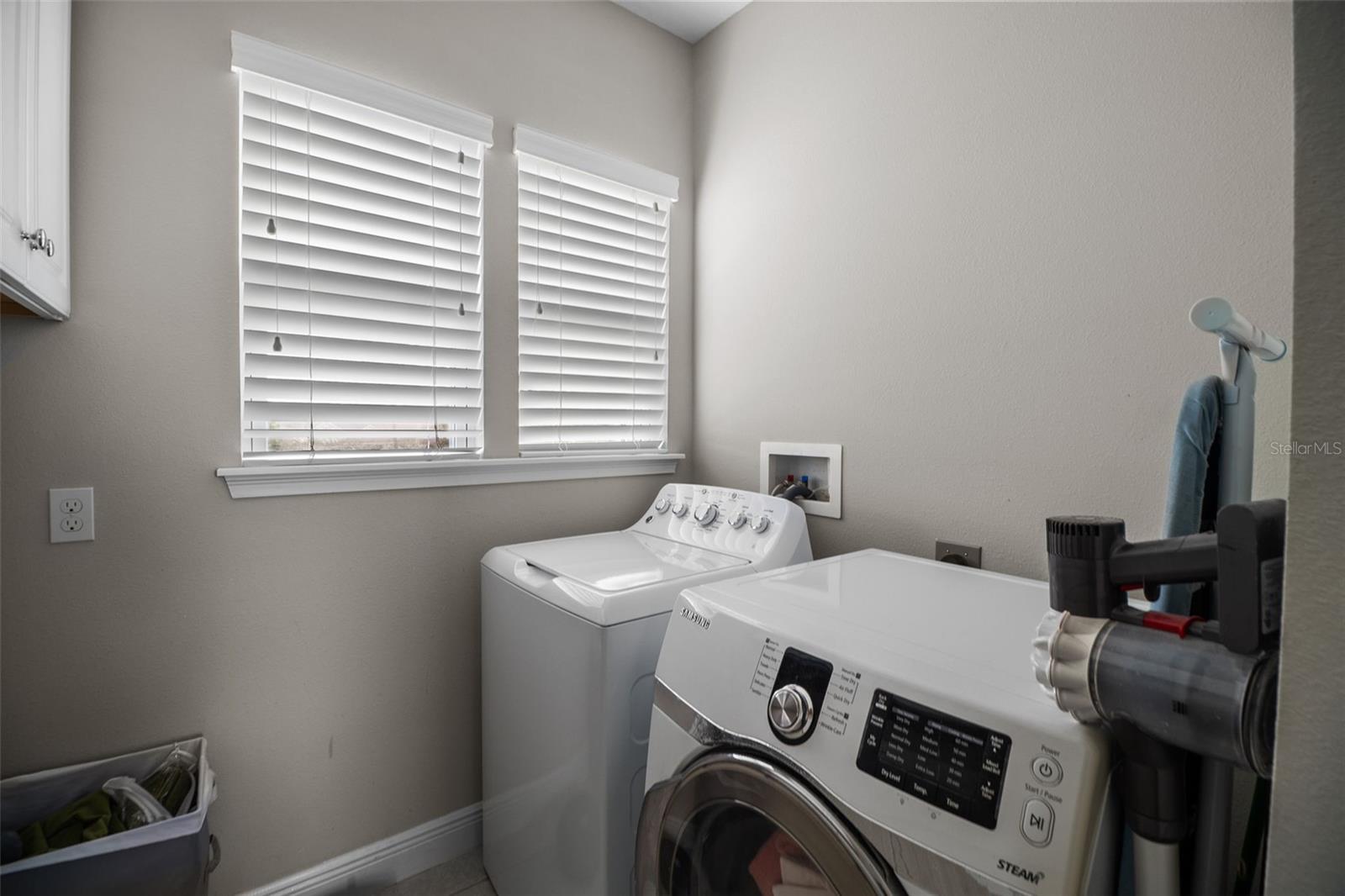Upstairs laundry room