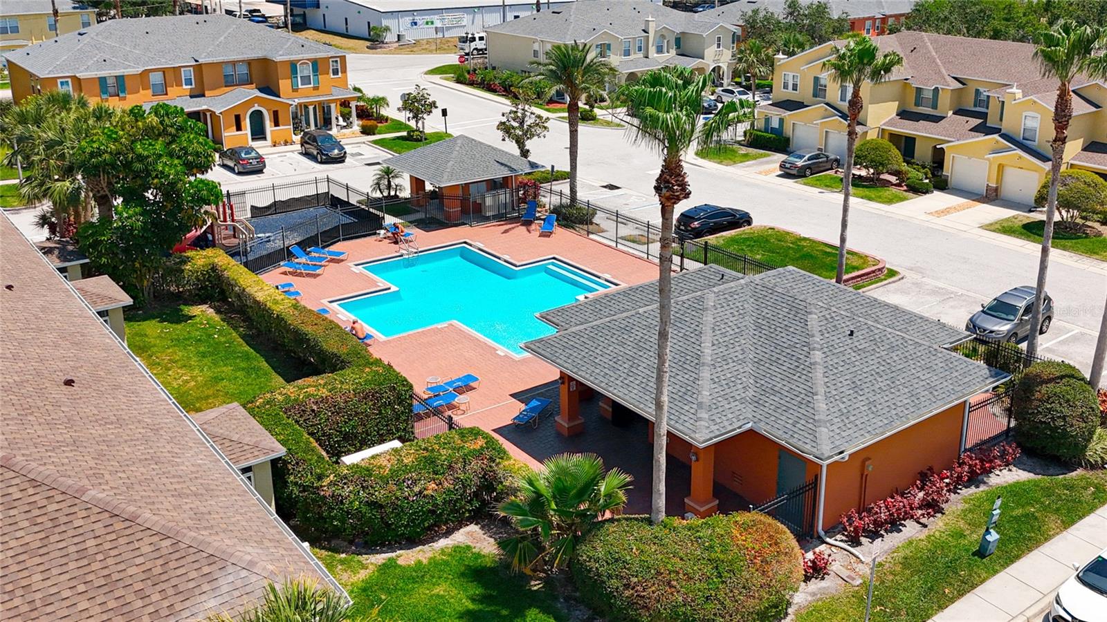 Cabana, Pool Area, and Playground