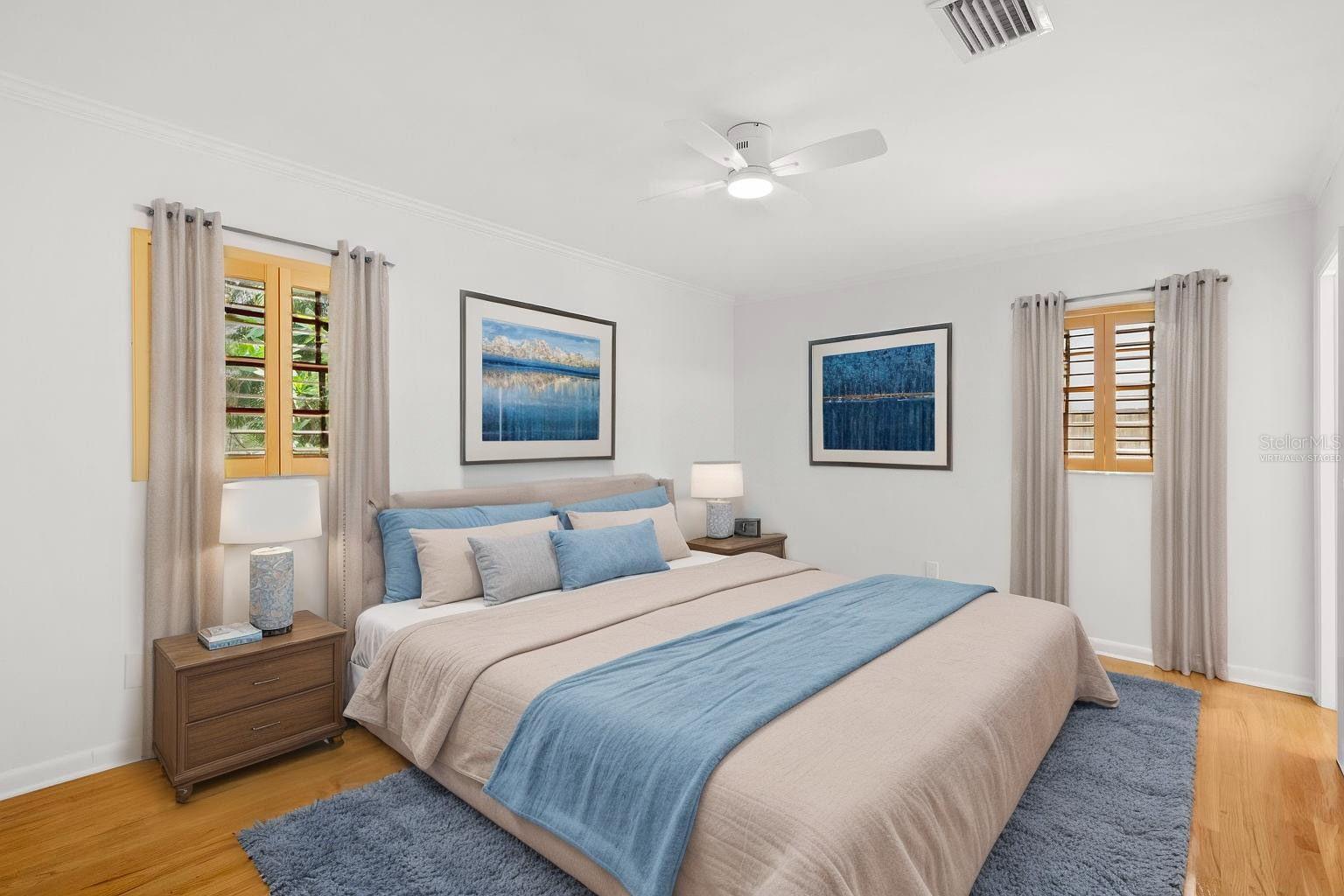 Virtually StagedMaster bedroom