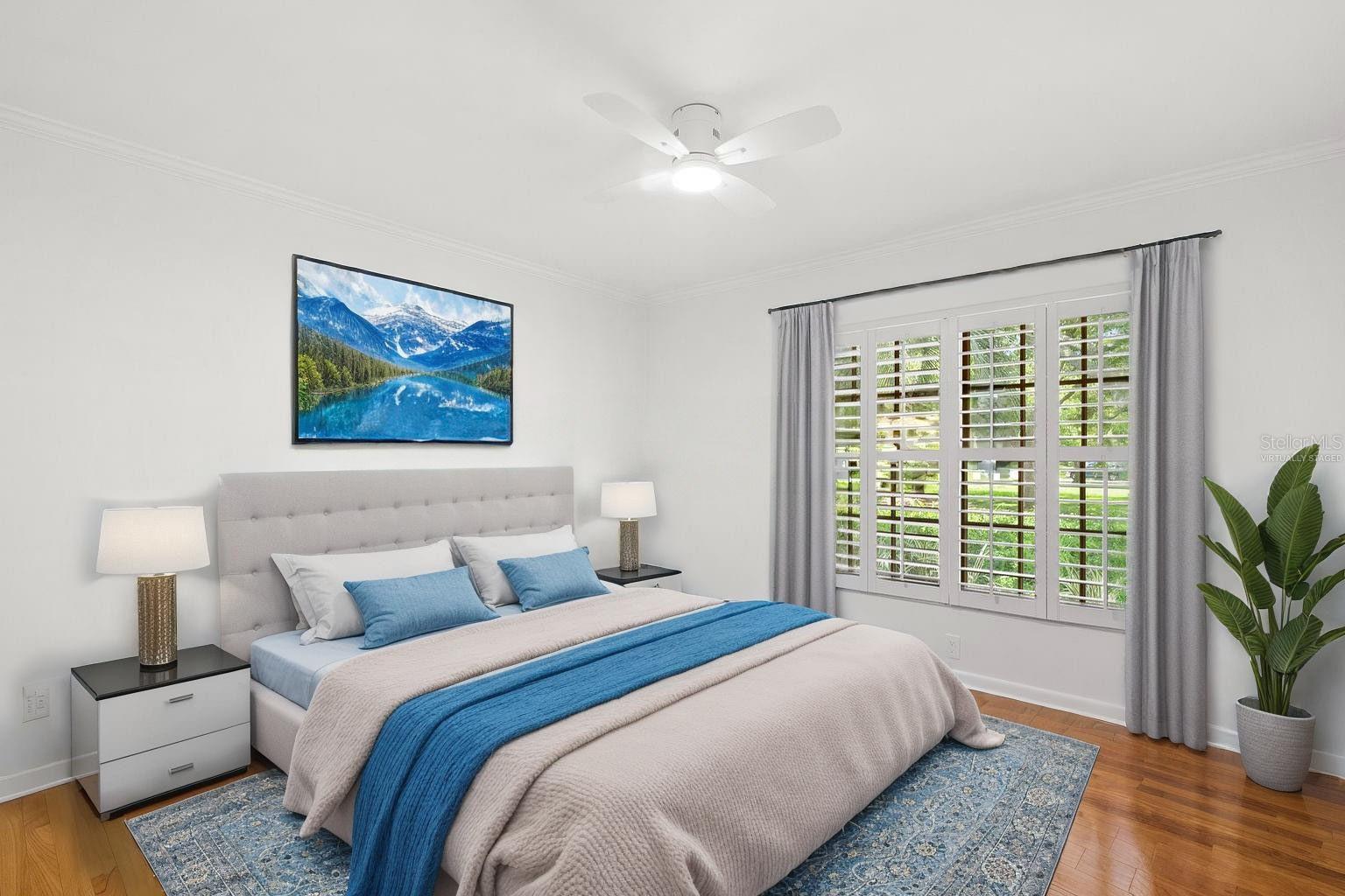 Virtually StagedFront bedroom