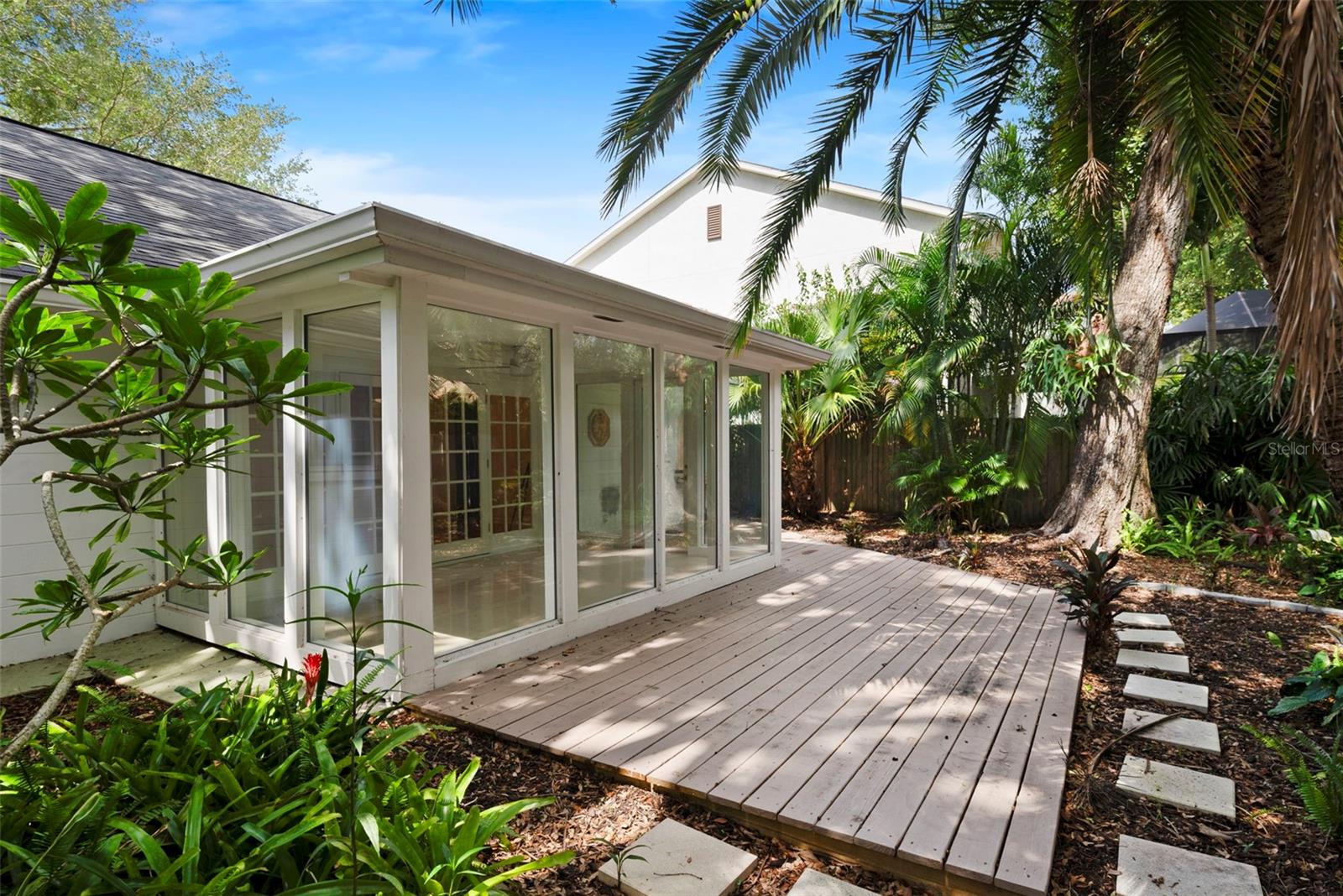 Sun room from the back