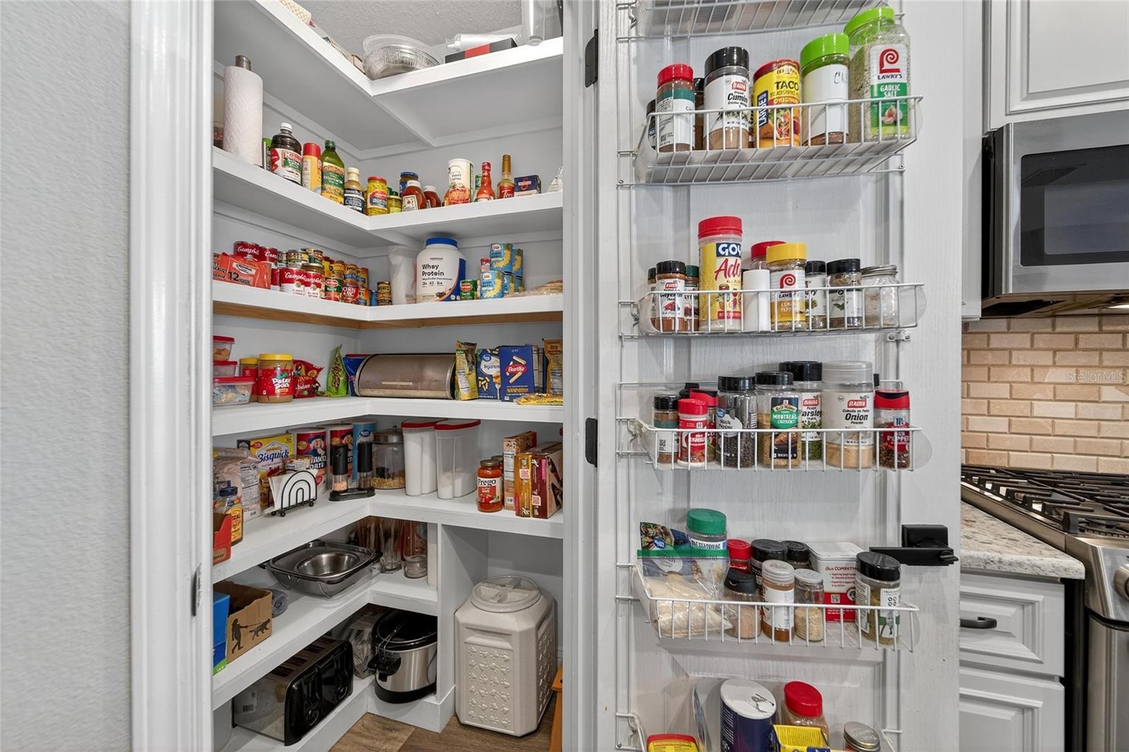 Custom Wood Shelved replaced old wire shelves!
