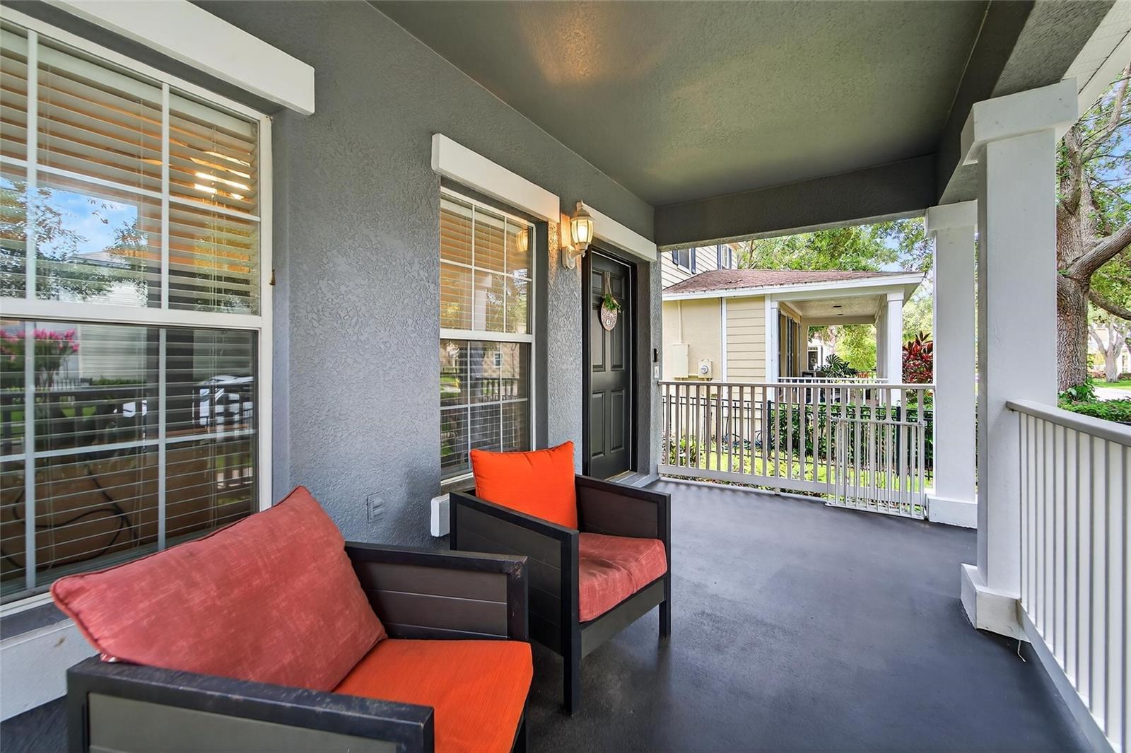 Coffee on the front porch!