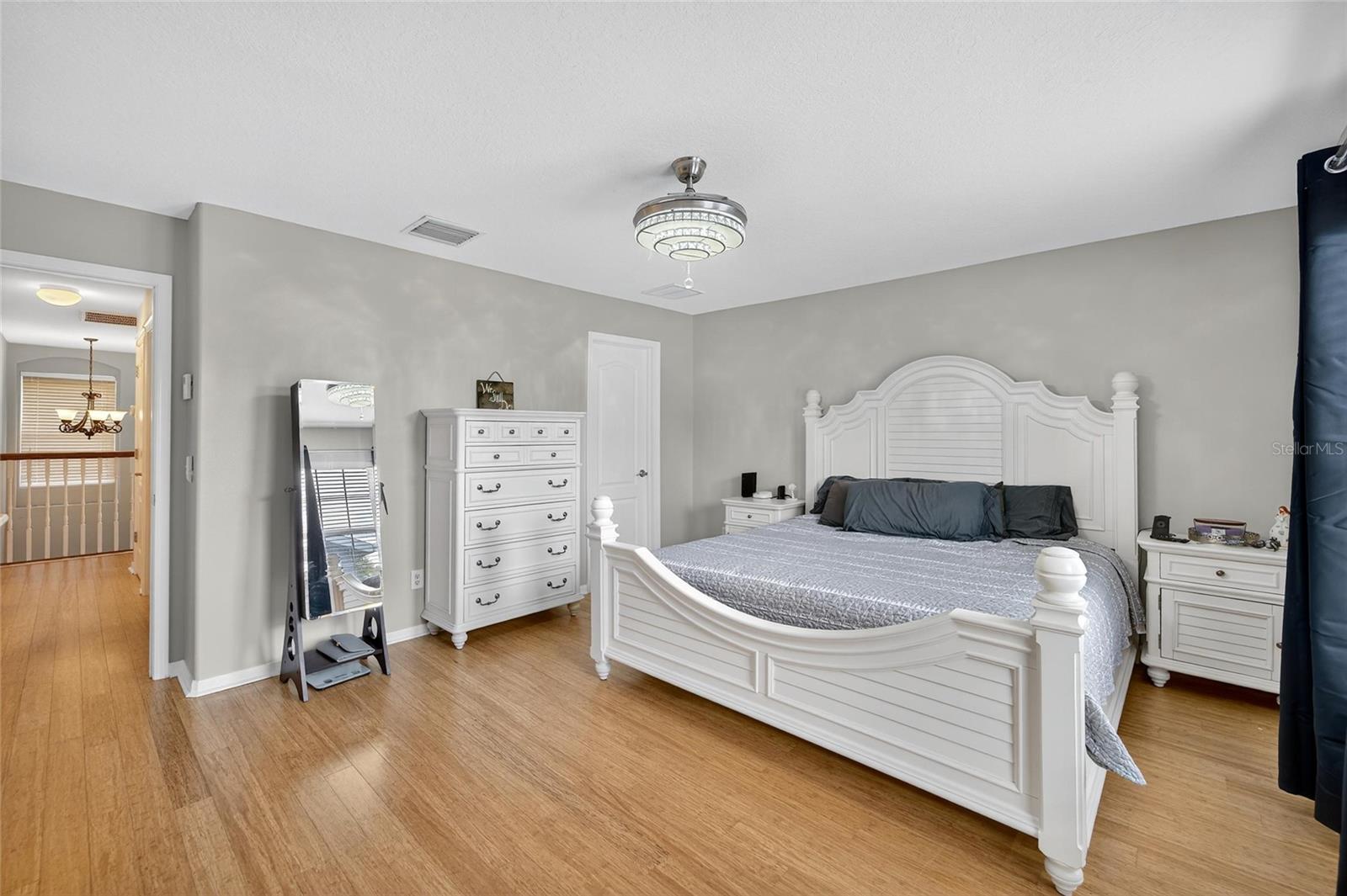 The master bedroom is huge and super inviting!