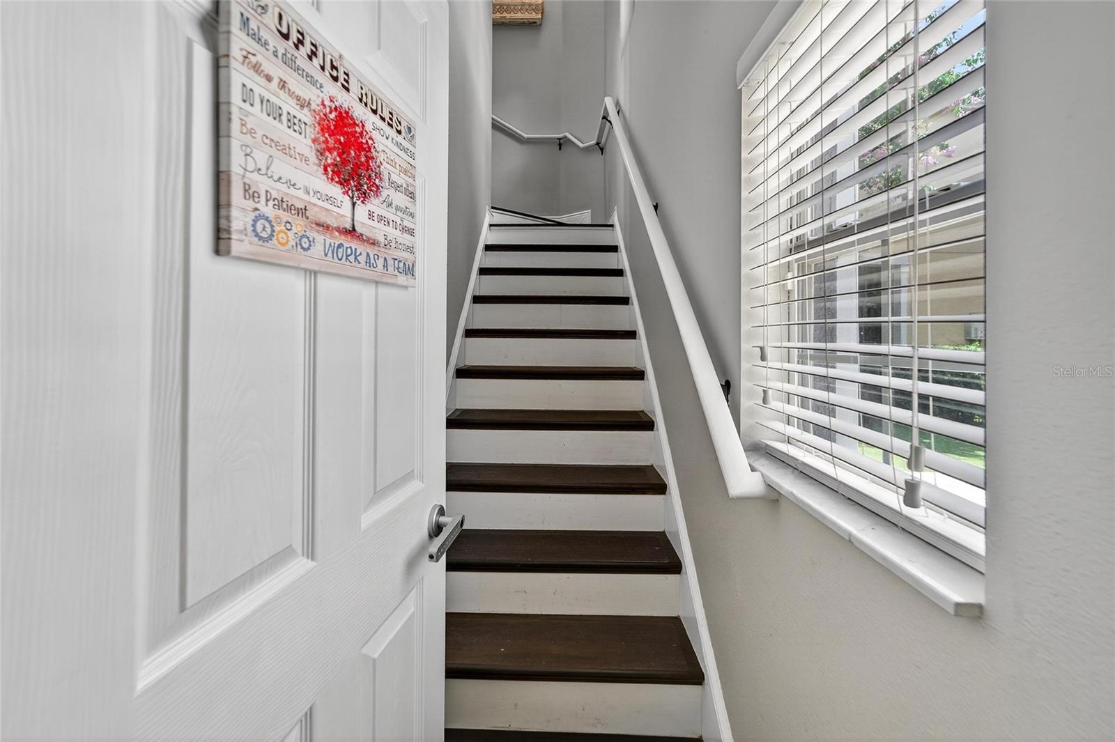 Beautiful CUSTOM Stairs leading up to the FULL MIL (Mother In Law) / Apartment!