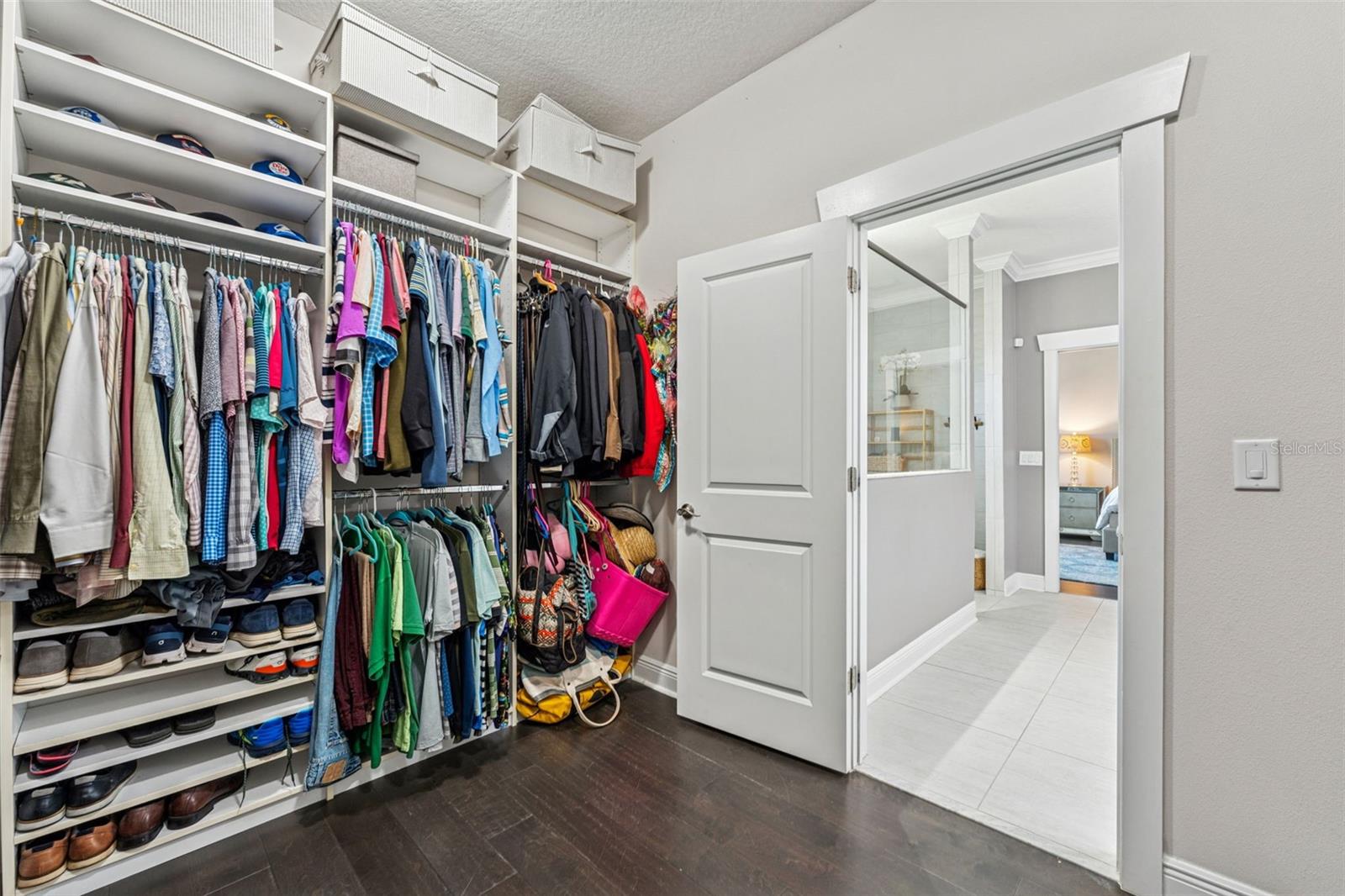 Primary closet